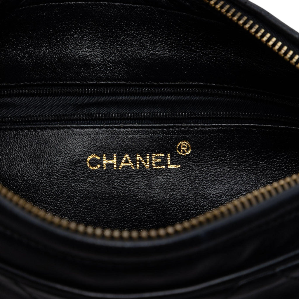Chanel CC Quilted Lambskin Tassel Camera Bag