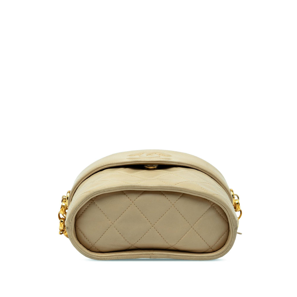 Chanel CC Quilted Lambskin Tassel Chain Vanity Bag