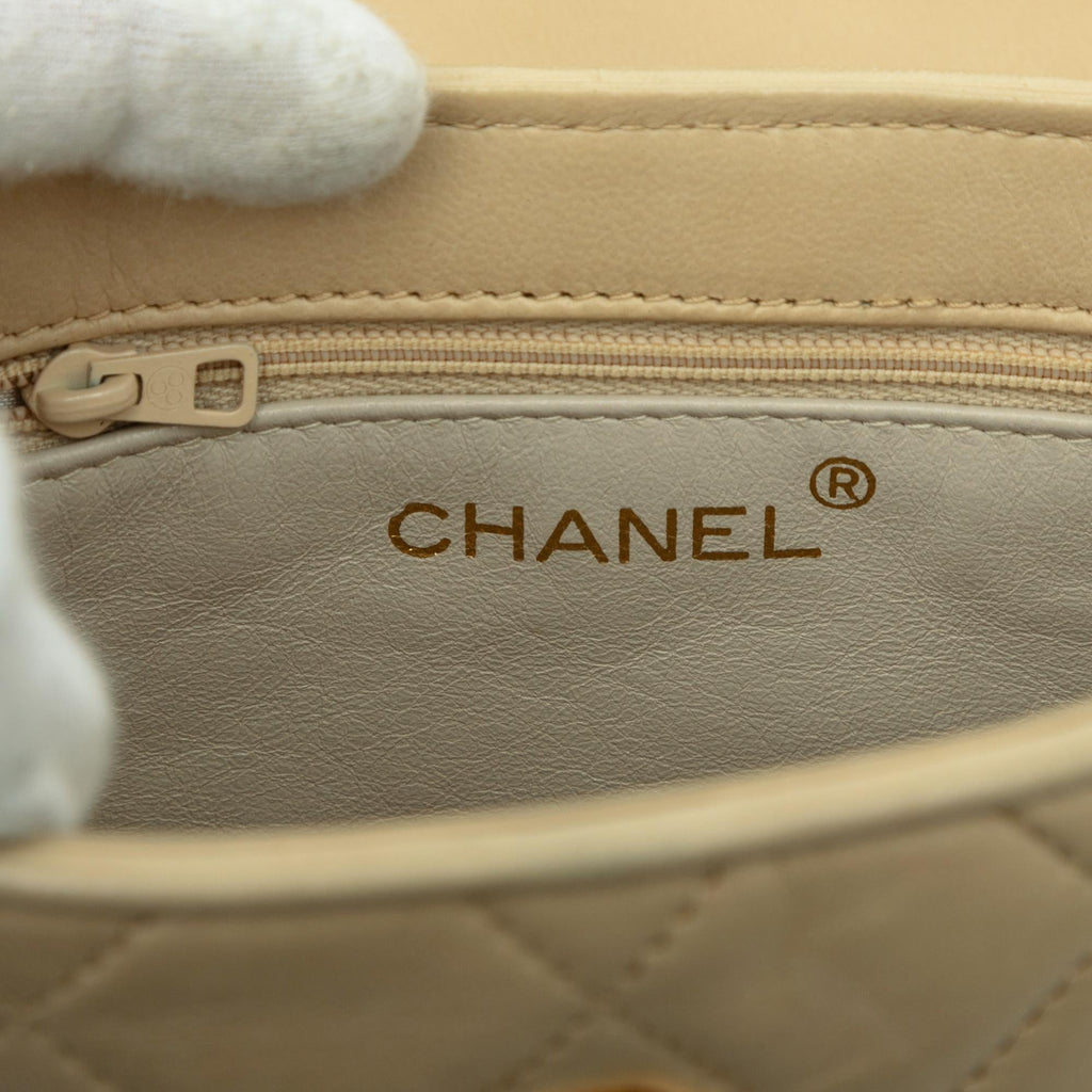 Chanel CC Quilted Lambskin Tassel Chain Vanity Bag