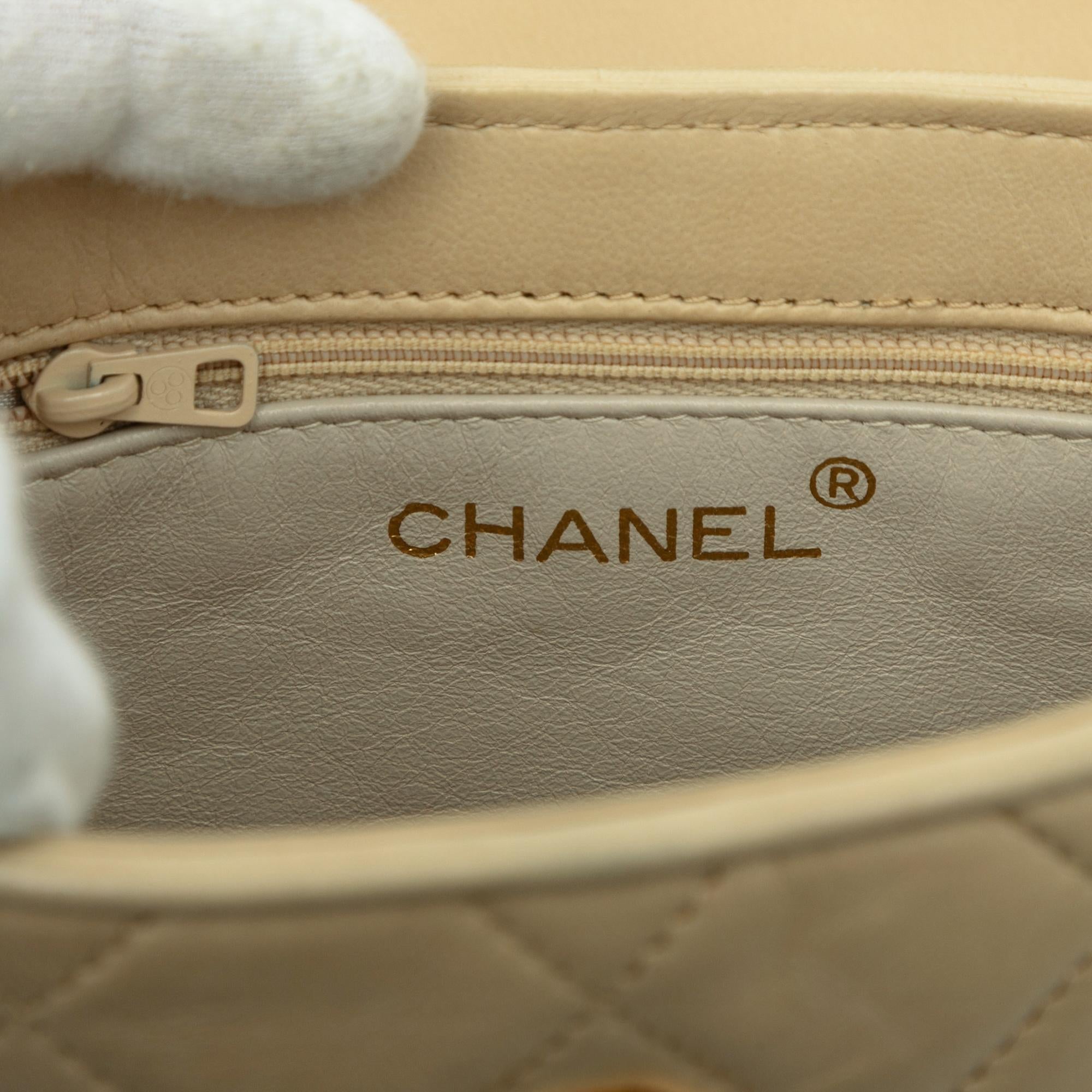 Chanel CC Quilted Lambskin Tassel Chain Vanity Bag