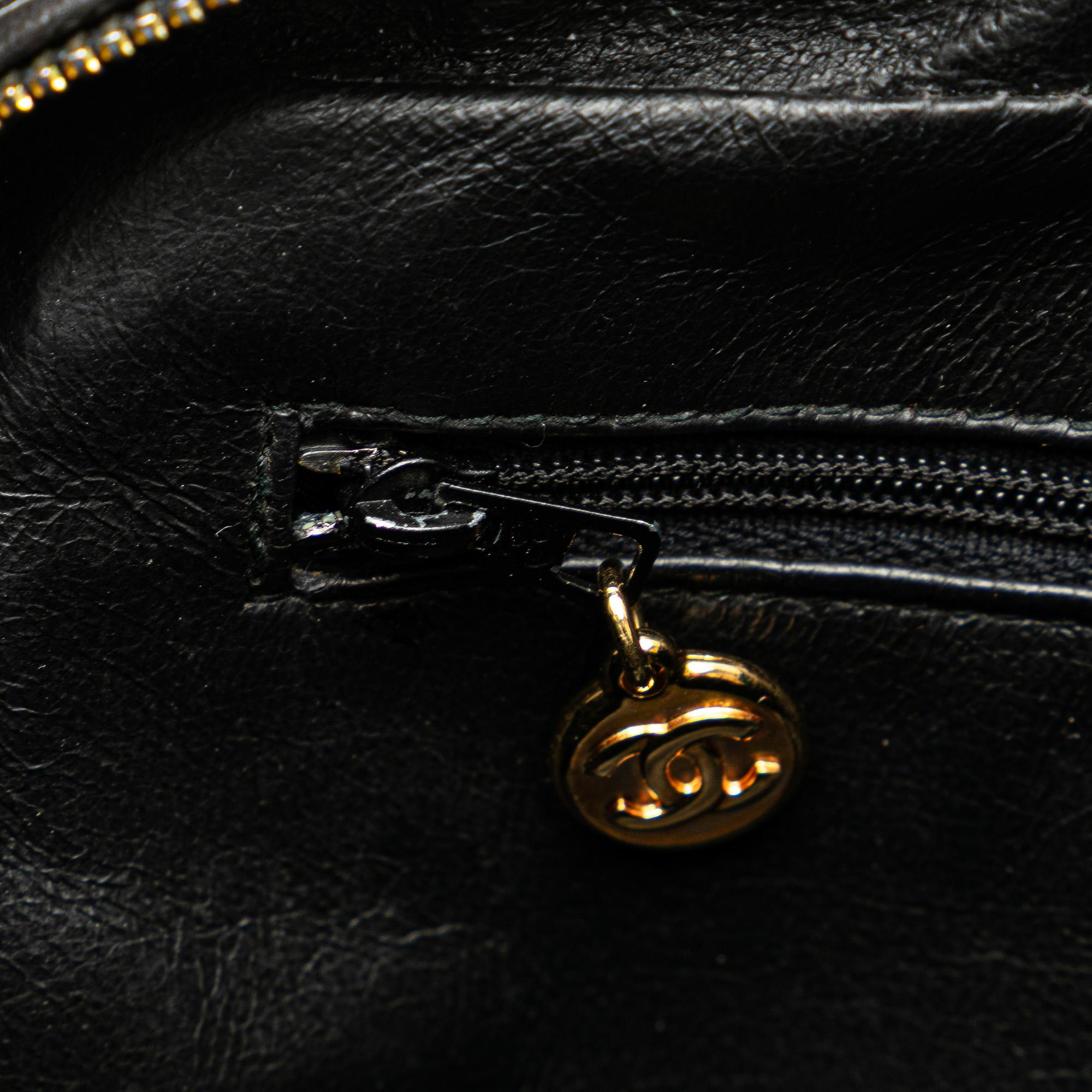 Chanel CC Quilted Lambskin Tassel Crossbody