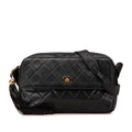 Chanel CC Quilted Lambskin Tassel Crossbody