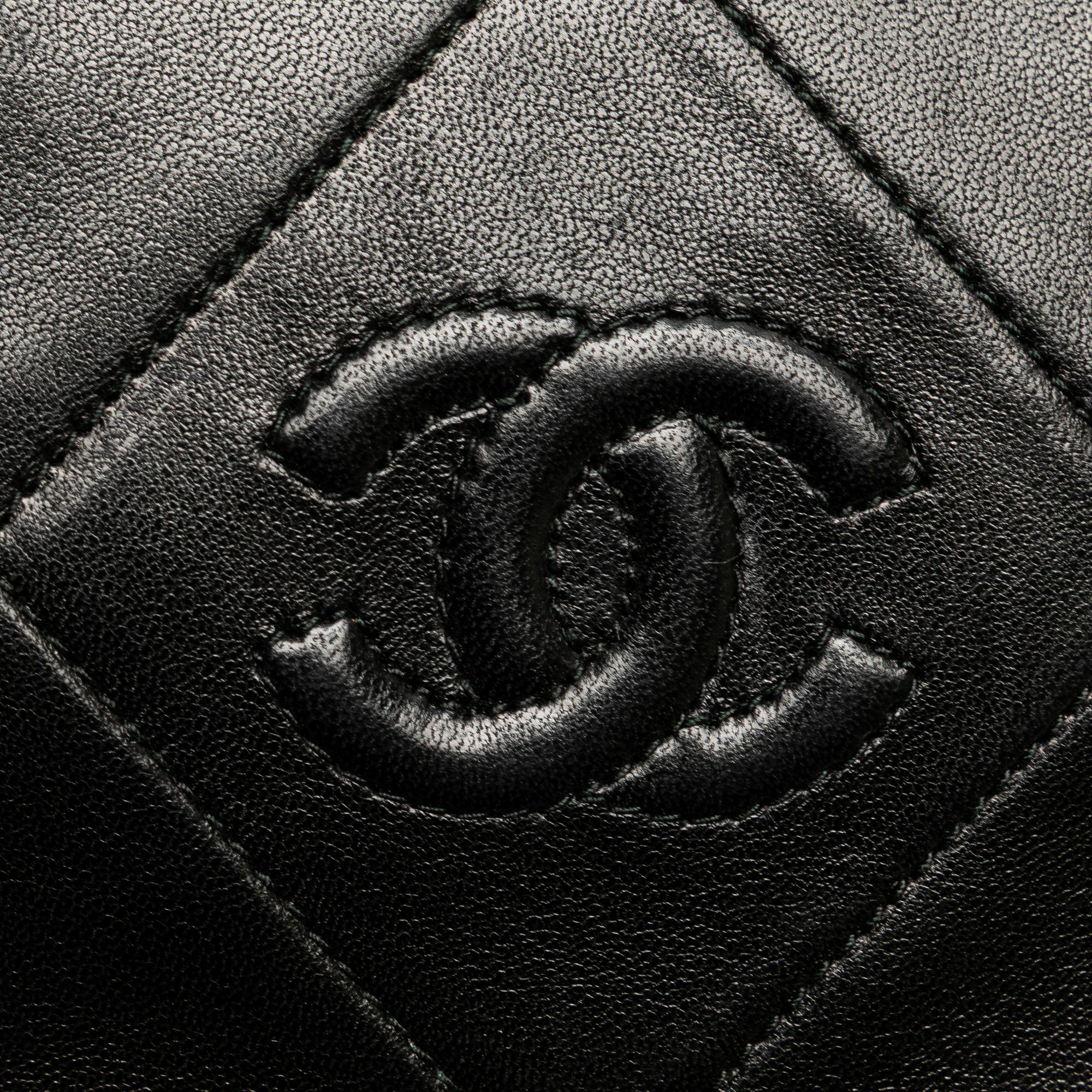 Chanel CC Quilted Lambskin Tassel Crossbody