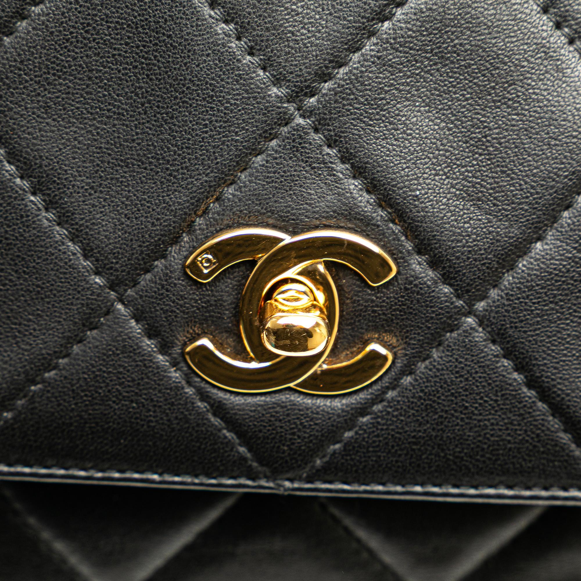 Chanel CC Quilted Lambskin Tassel Crossbody