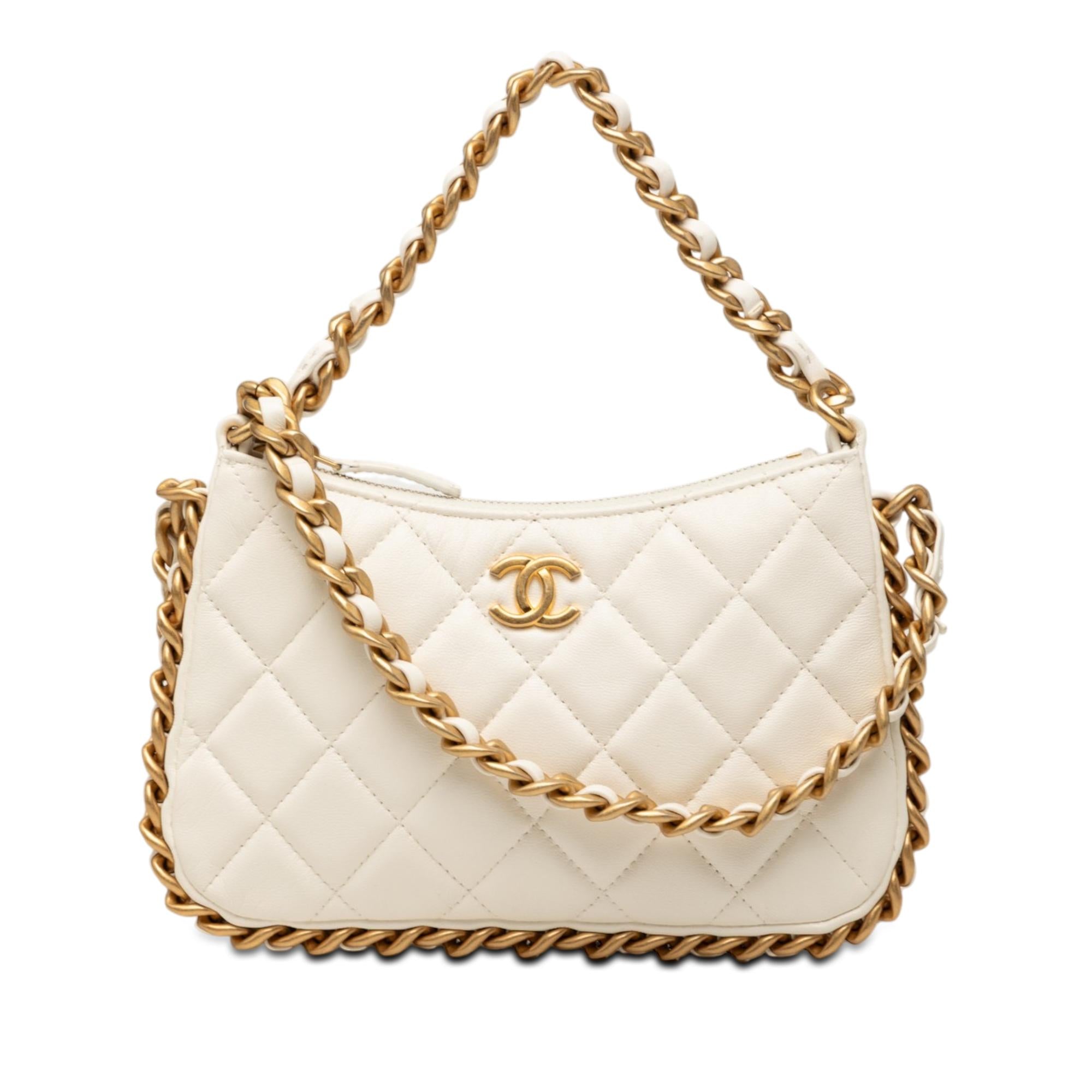 Chanel CC Quilted Lambskin Trendy Chain Around Hobo