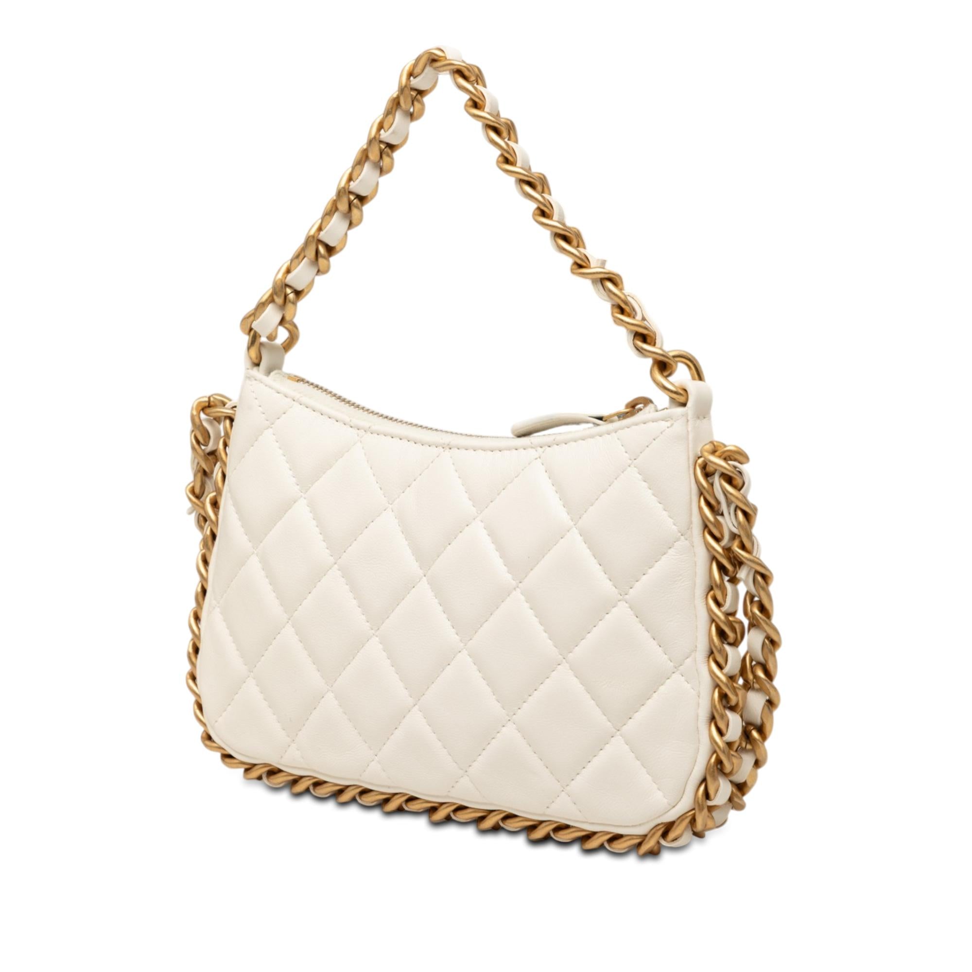 Chanel CC Quilted Lambskin Trendy Chain Around Hobo