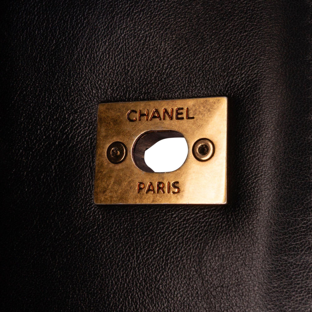 Chanel CC Quilted Lambskin Turnlock Tote