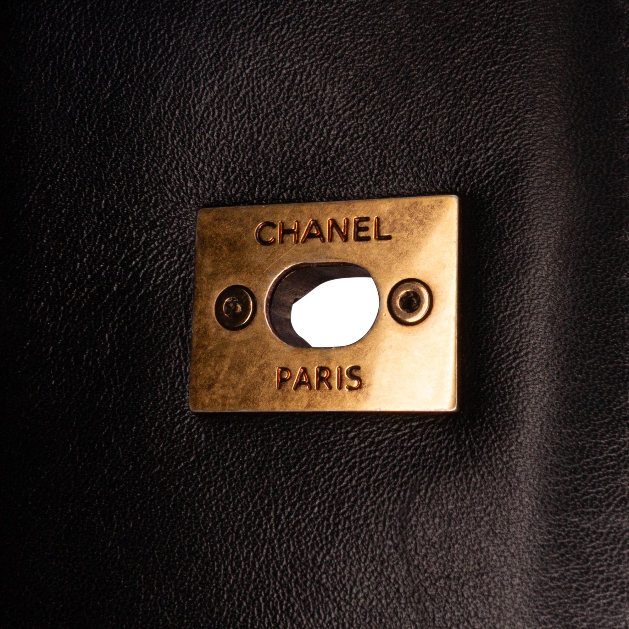 Chanel CC Quilted Lambskin Turnlock Tote