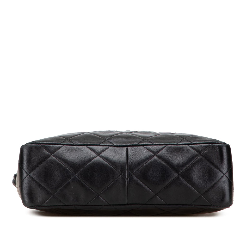 Chanel CC Quilted Lambskin Twisted Strap Crossbody