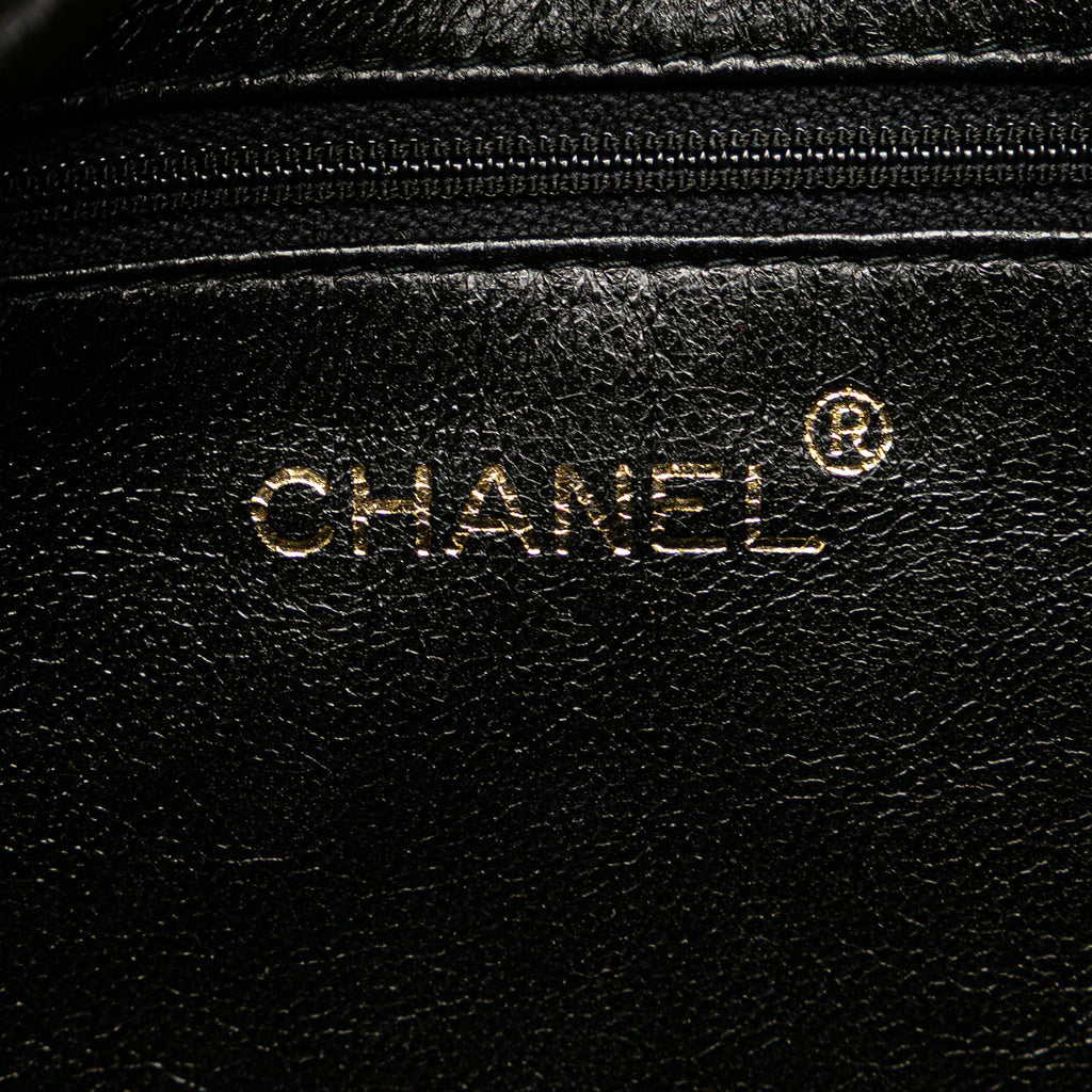 Chanel CC Quilted Lambskin Twisted Strap Crossbody