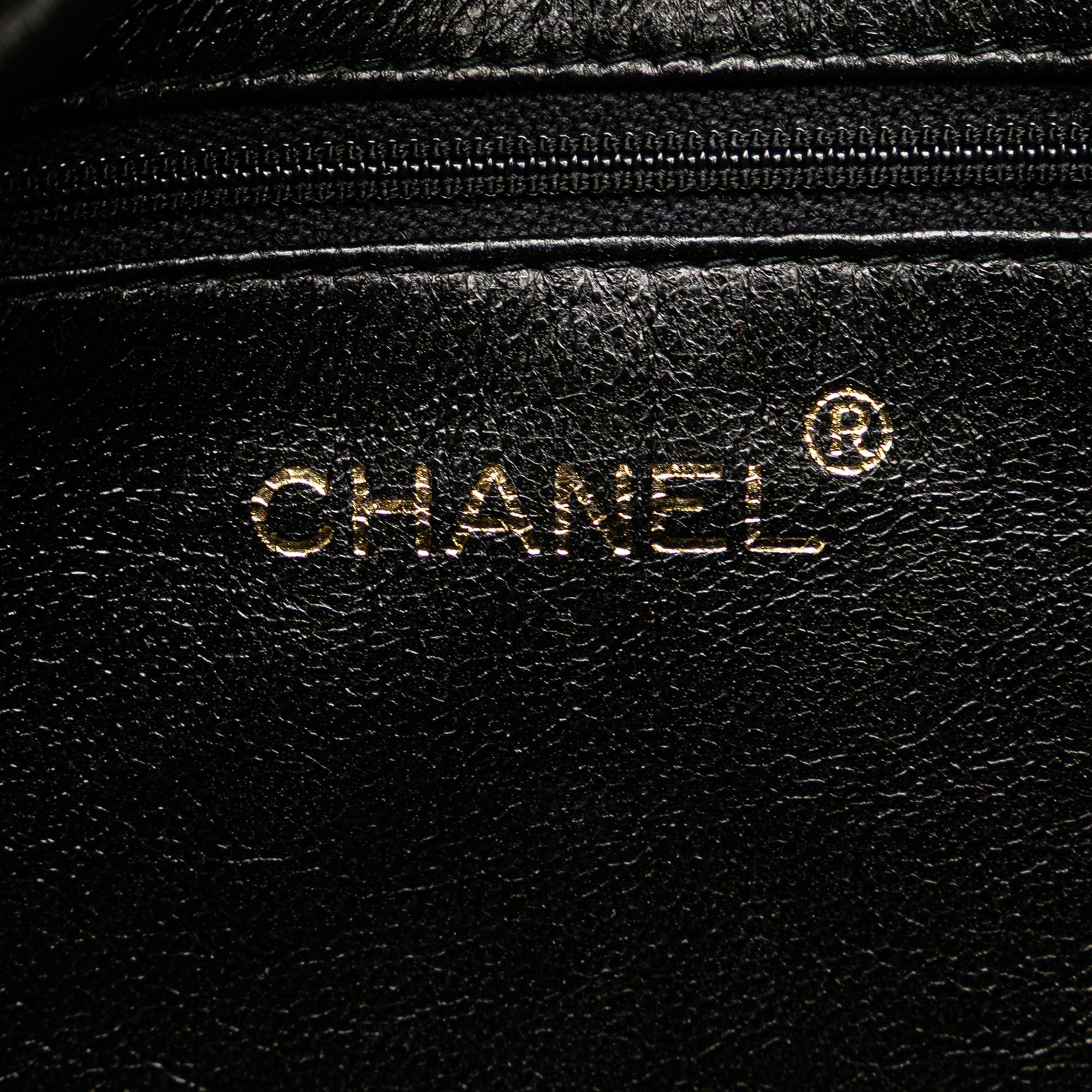Chanel CC Quilted Lambskin Twisted Strap Crossbody