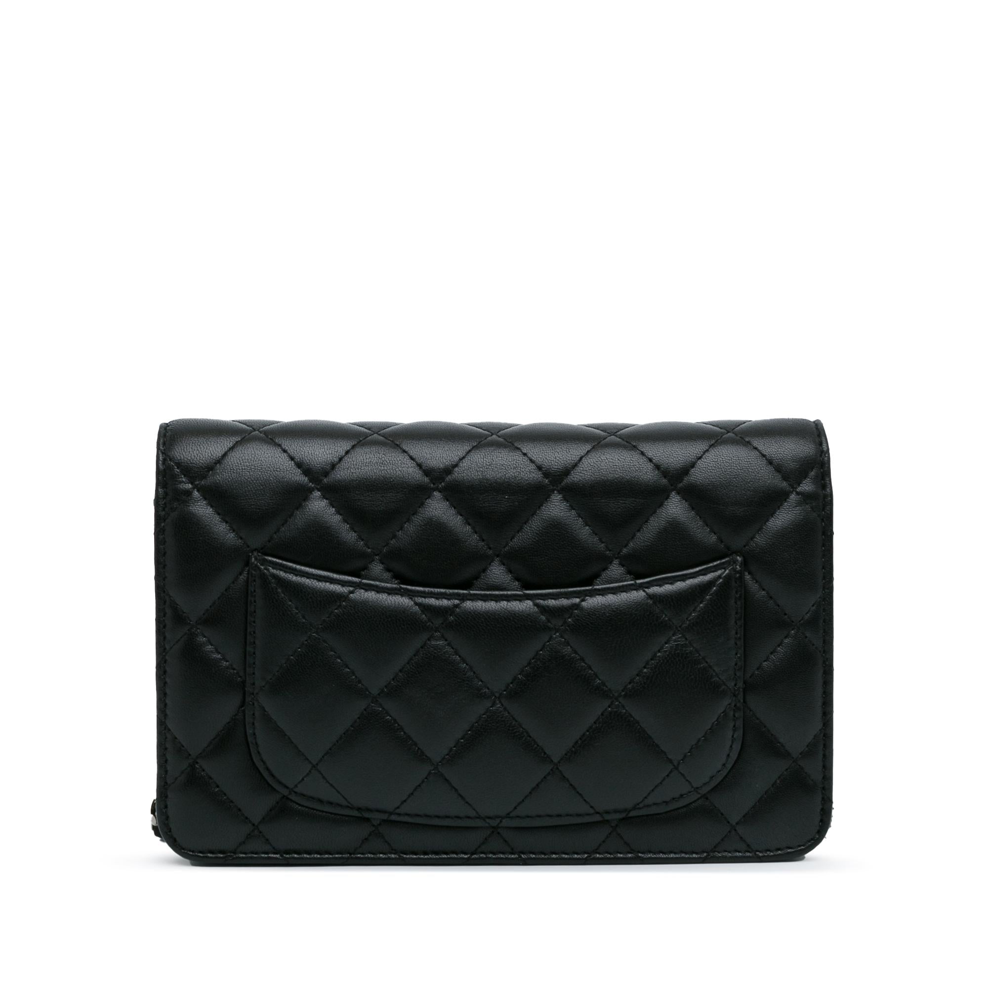 Chanel CC Quilted Lambskin Wallet On Chain (SHG-FJ9bzv)