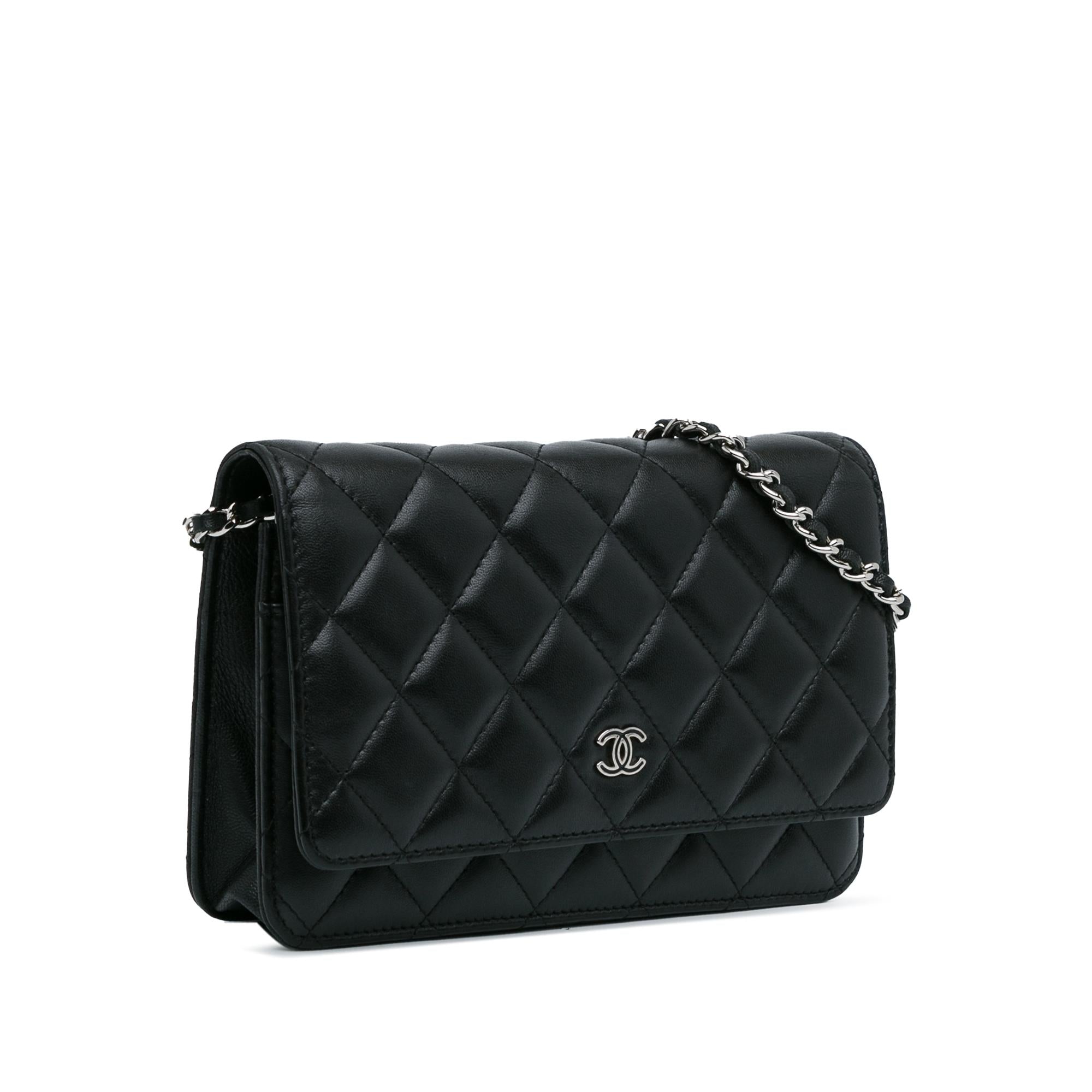 Chanel CC Quilted Lambskin Wallet On Chain (SHG-FJ9bzv)