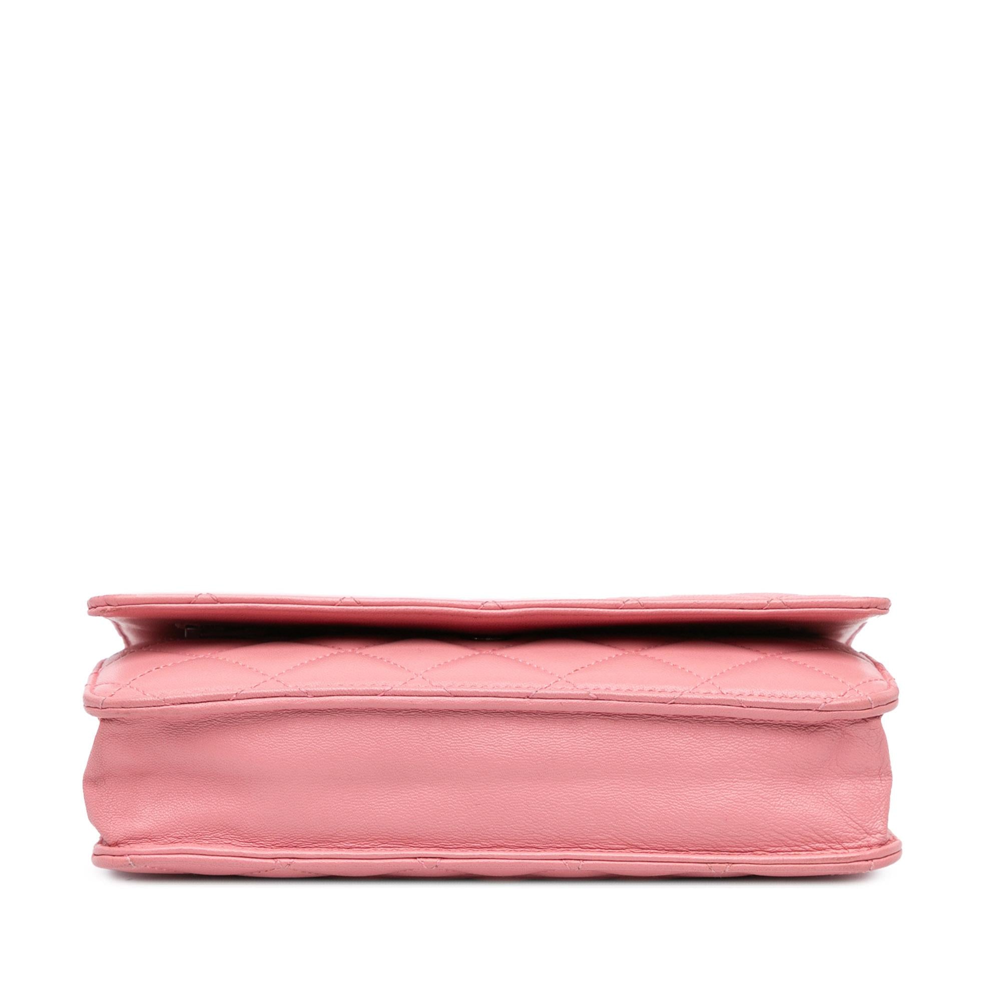Chanel CC Quilted Lambskin Wallet On Chain (SHG-QKPR3a)