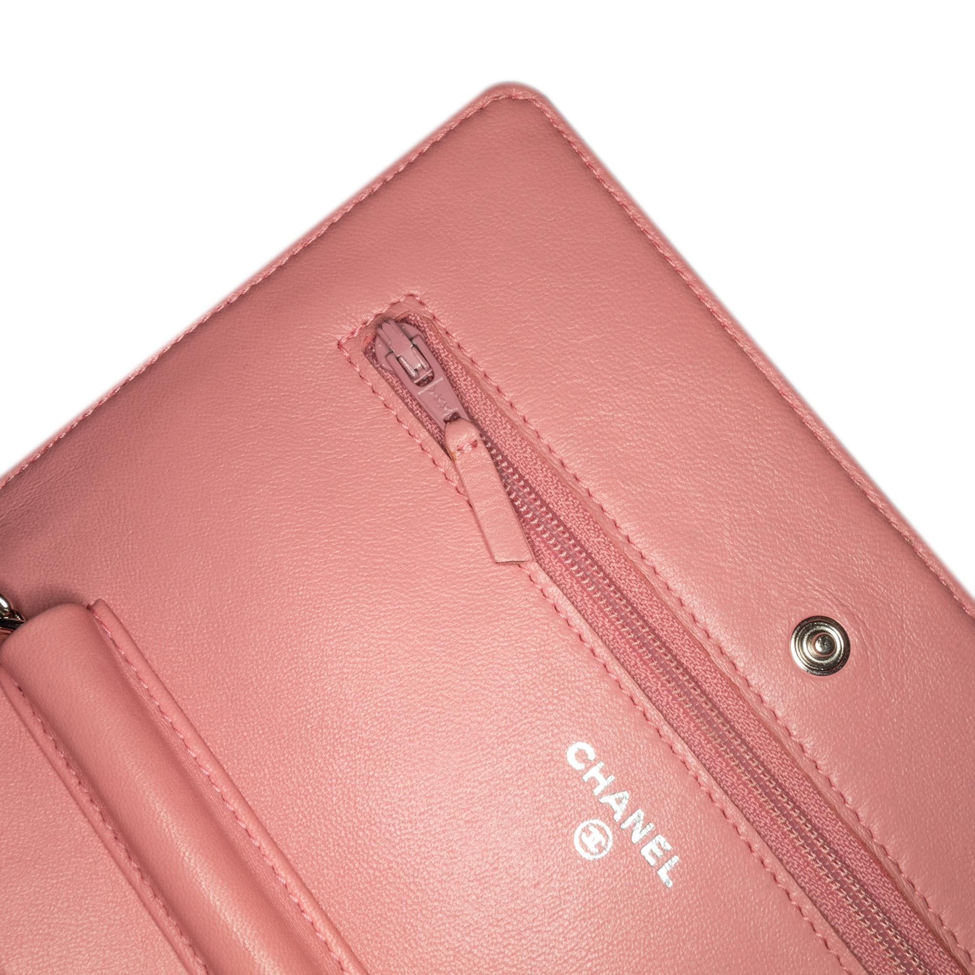 Chanel CC Quilted Lambskin Wallet On Chain (SHG-QKPR3a)