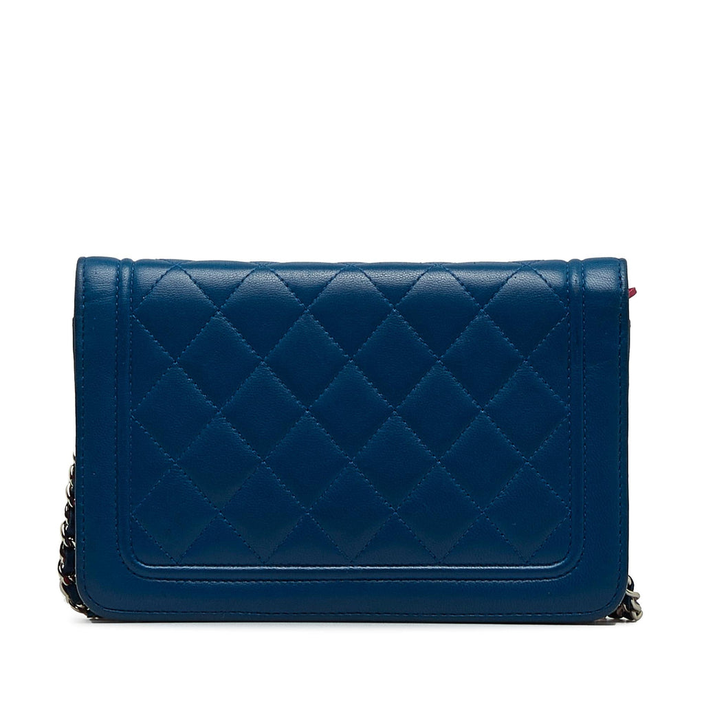 Chanel CC Quilted Lambskin Wallet On Chain