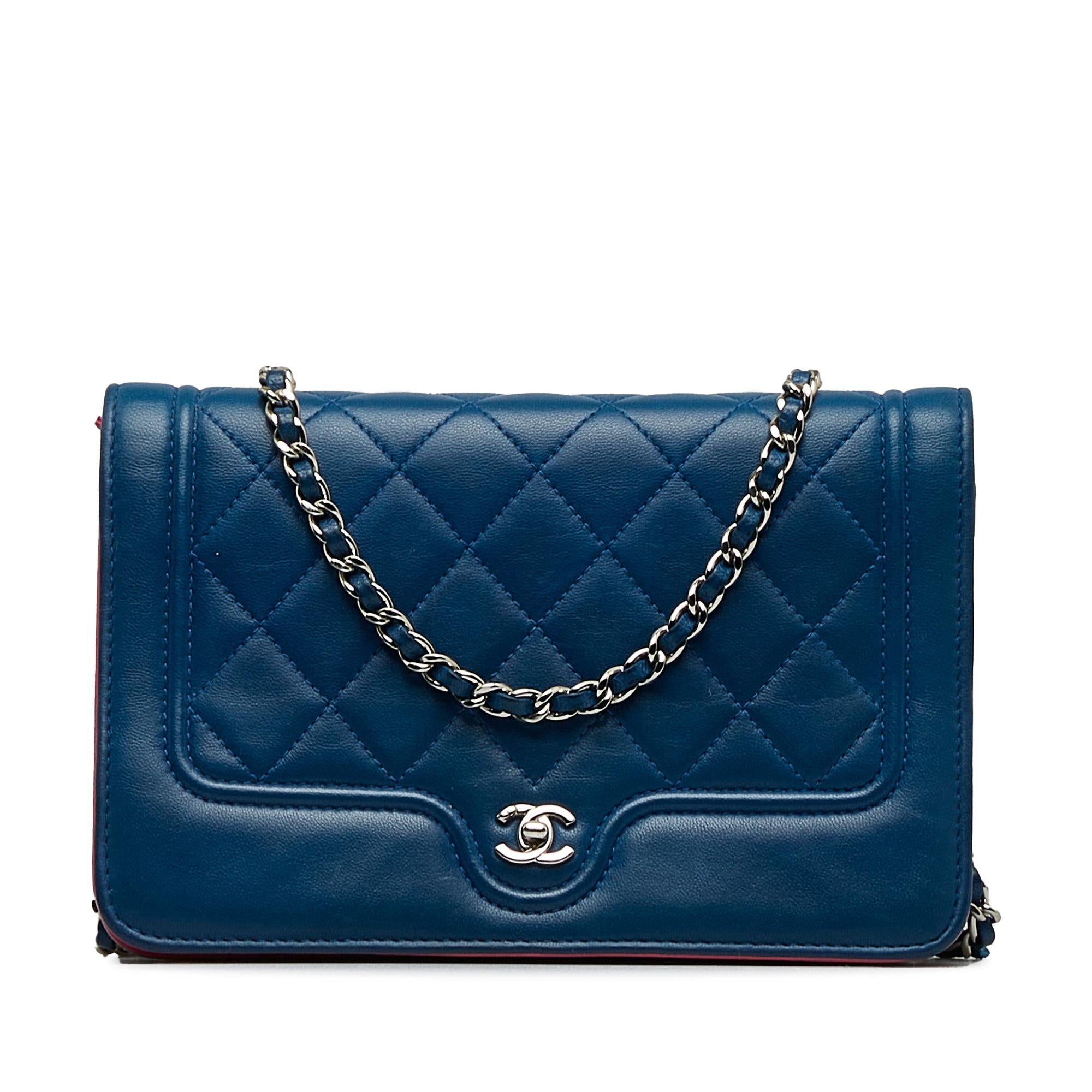 Chanel CC Quilted Lambskin Wallet On Chain