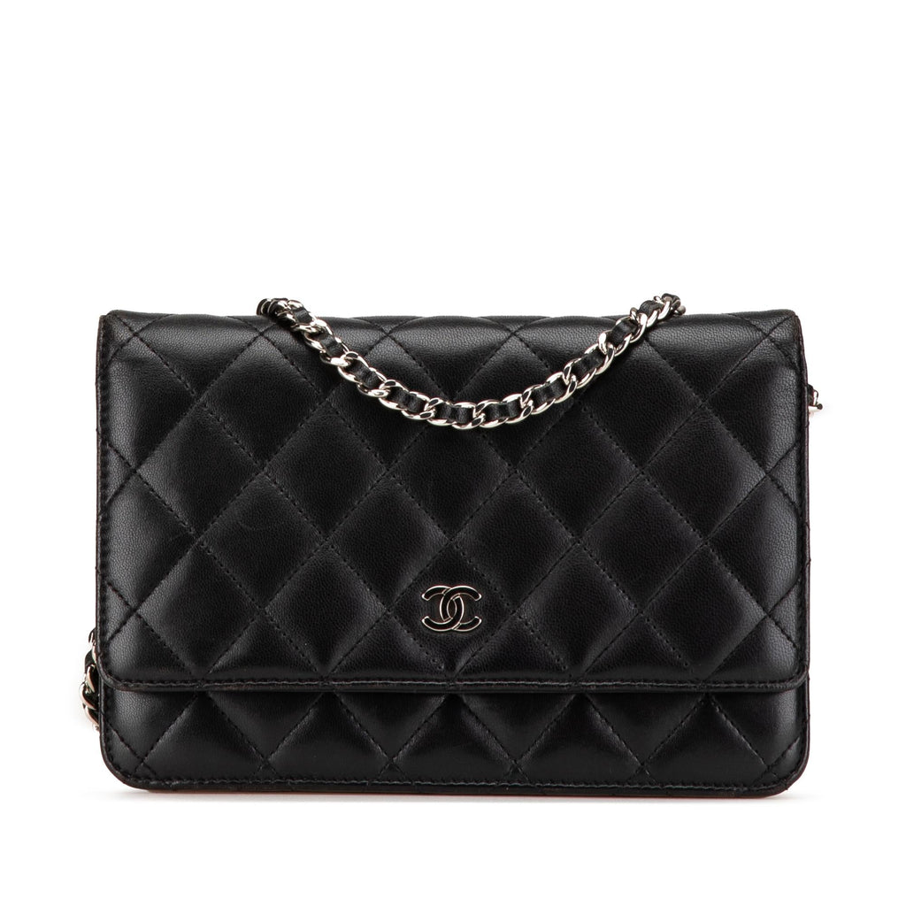 Chanel CC Quilted Lambskin Wallet On Chain