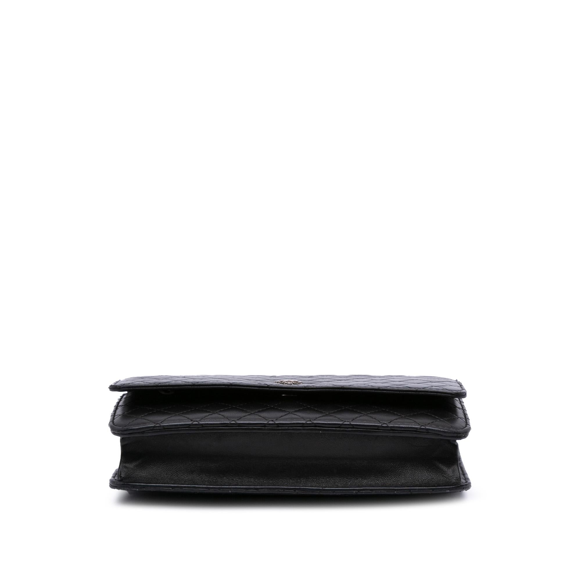Chanel CC Quilted Lambskin Wallet On Chain