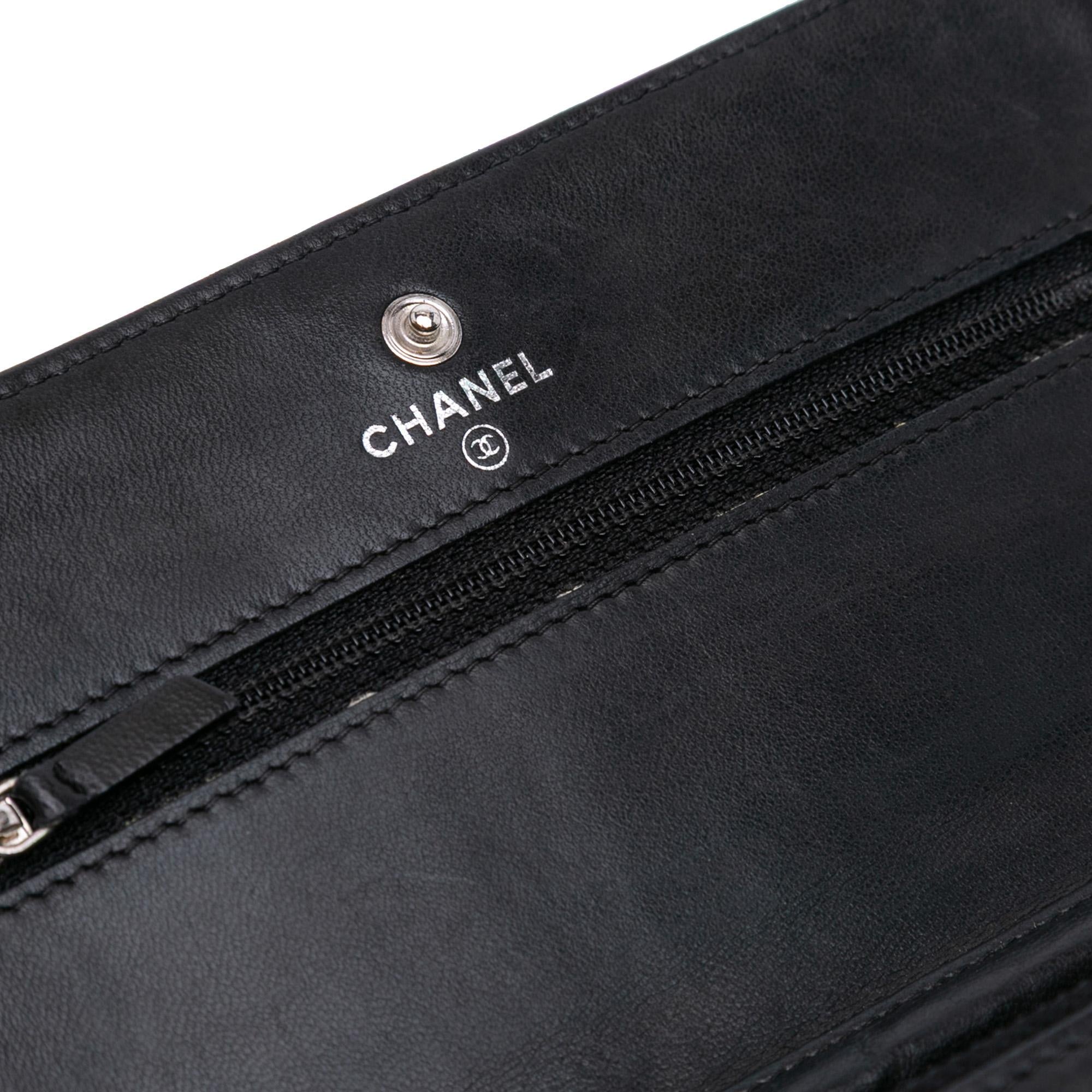 Chanel CC Quilted Lambskin Wallet On Chain
