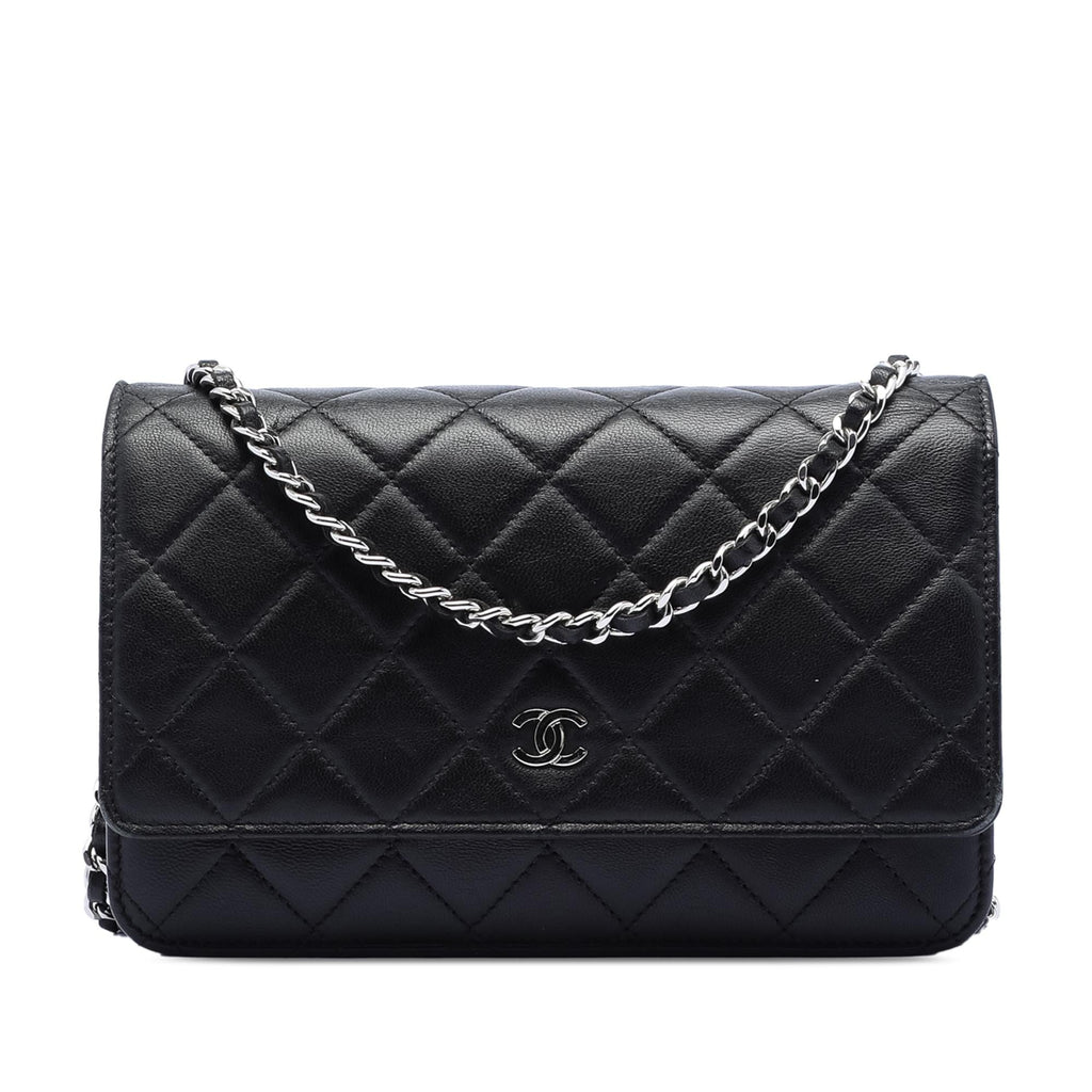 Chanel CC Quilted Lambskin Wallet On Chain