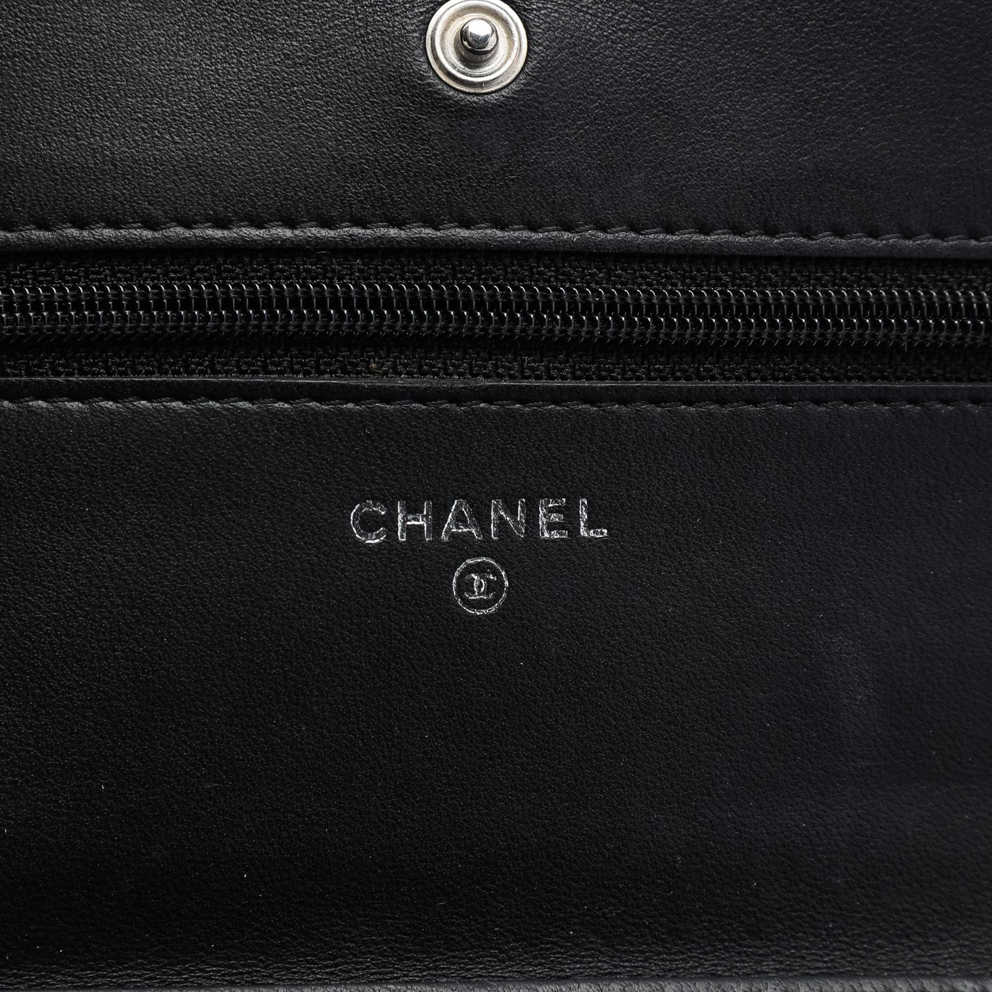 Chanel CC Quilted Lambskin Wallet On Chain