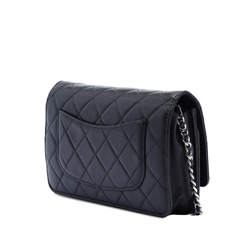 Chanel CC Quilted Lambskin Wallet On Chain