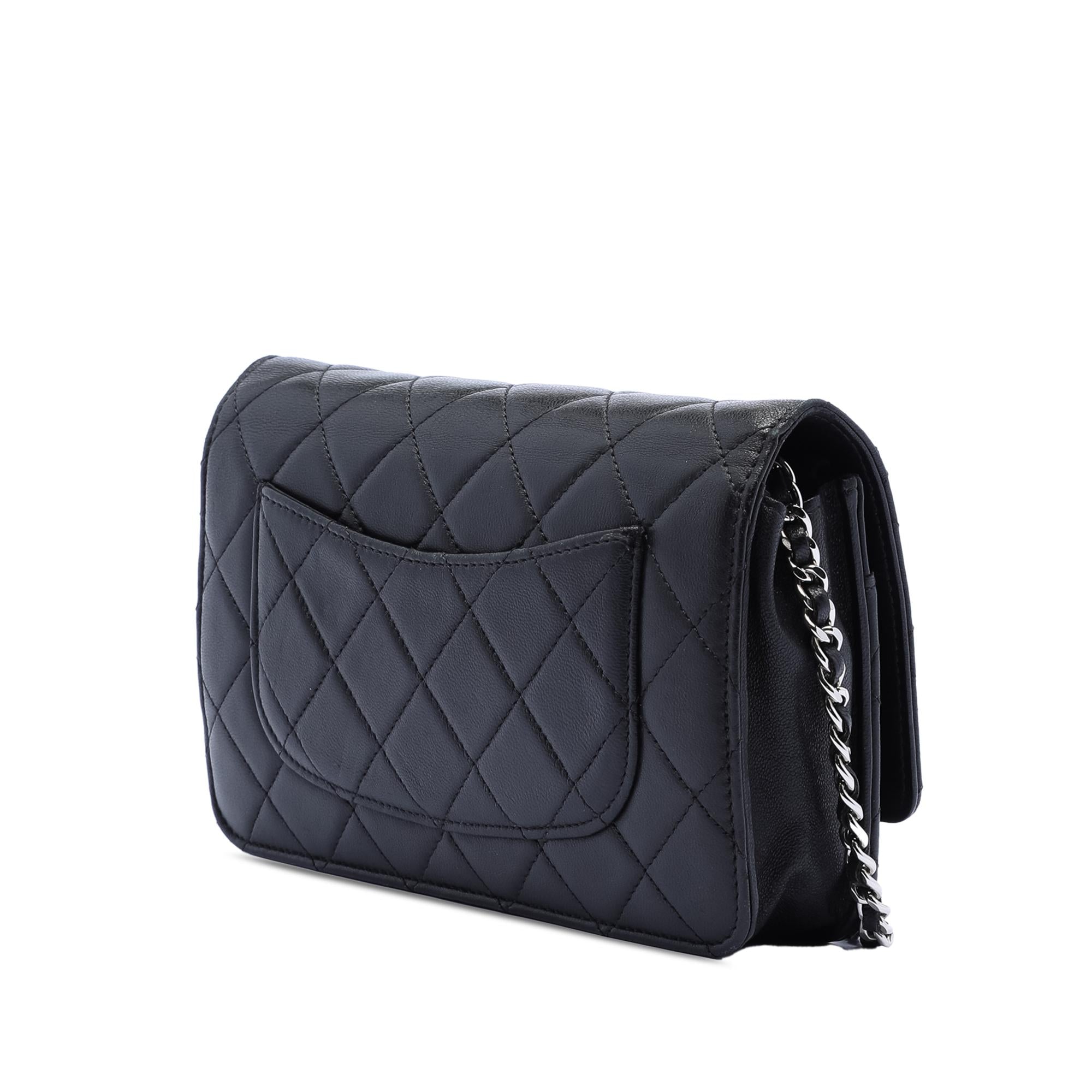 Chanel CC Quilted Lambskin Wallet On Chain