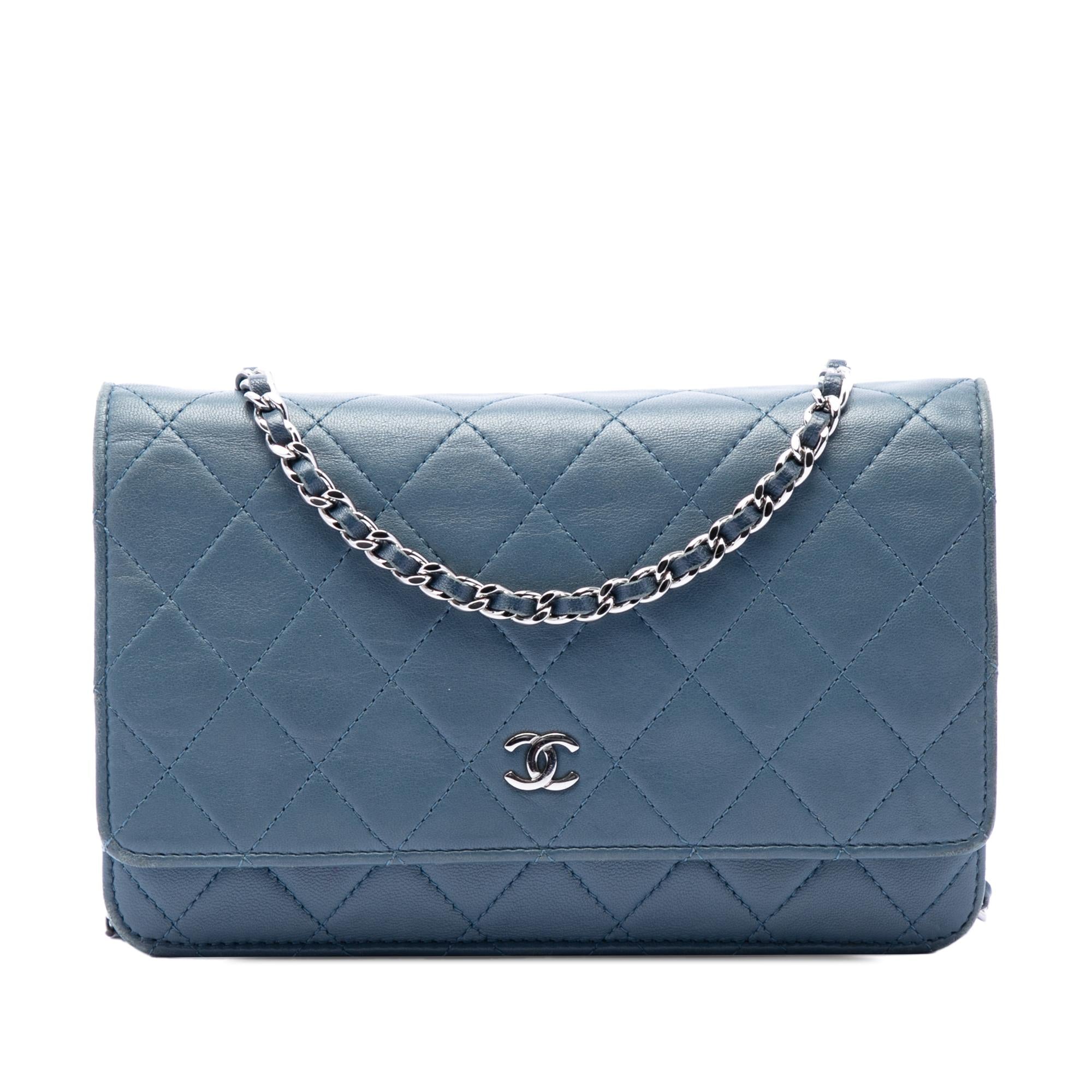 Chanel CC Quilted Lambskin Wallet On Chain