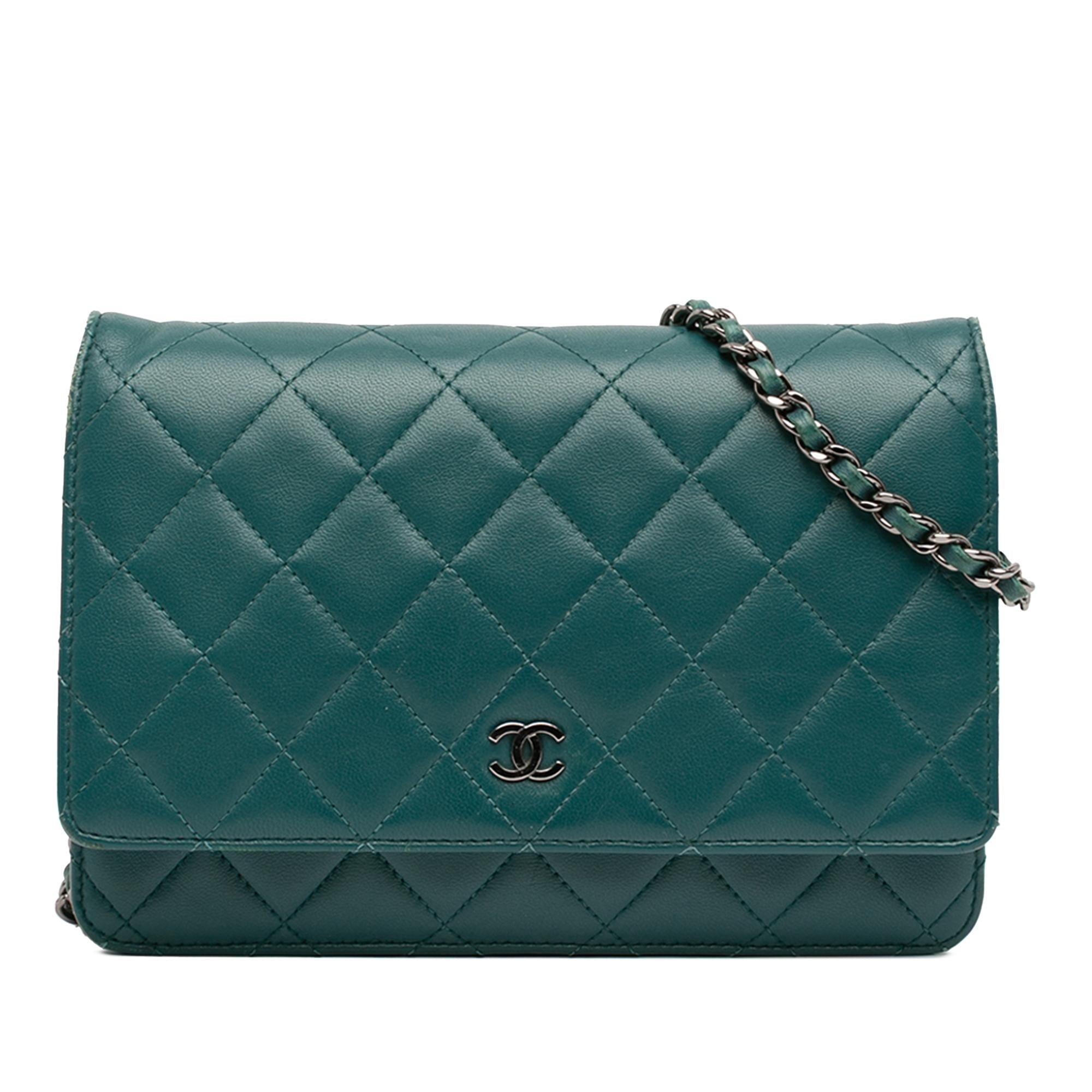 Chanel CC Quilted Lambskin Wallet On Chain