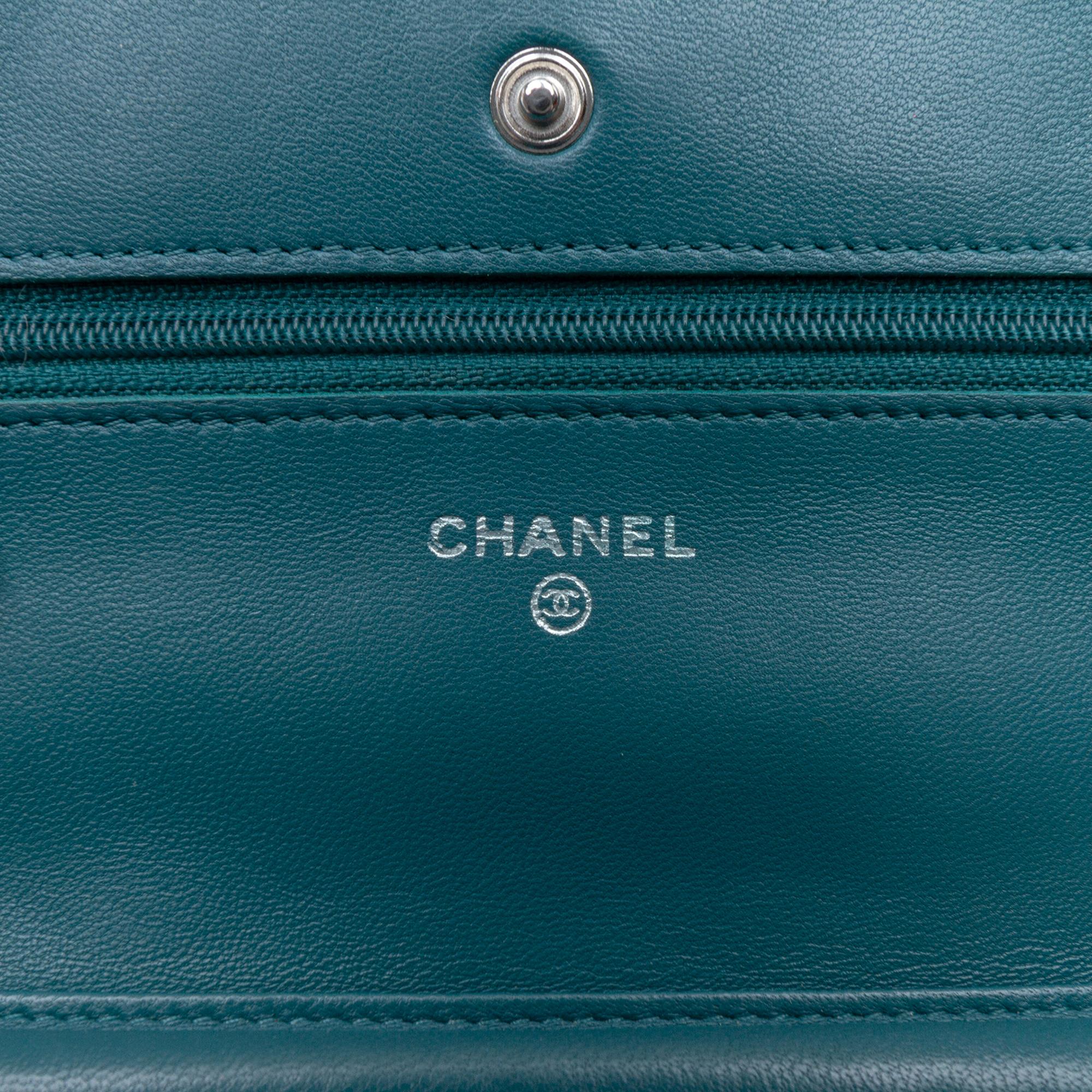 Chanel CC Quilted Lambskin Wallet On Chain