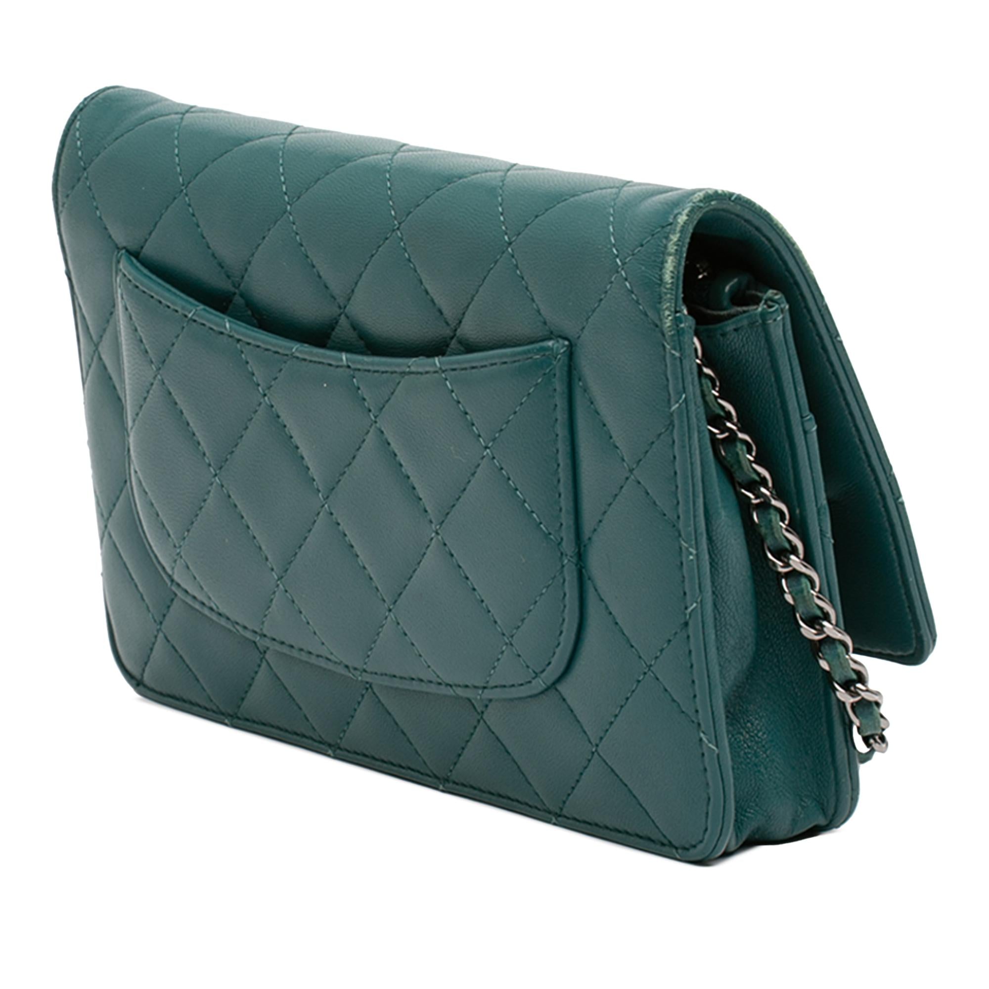 Chanel CC Quilted Lambskin Wallet On Chain