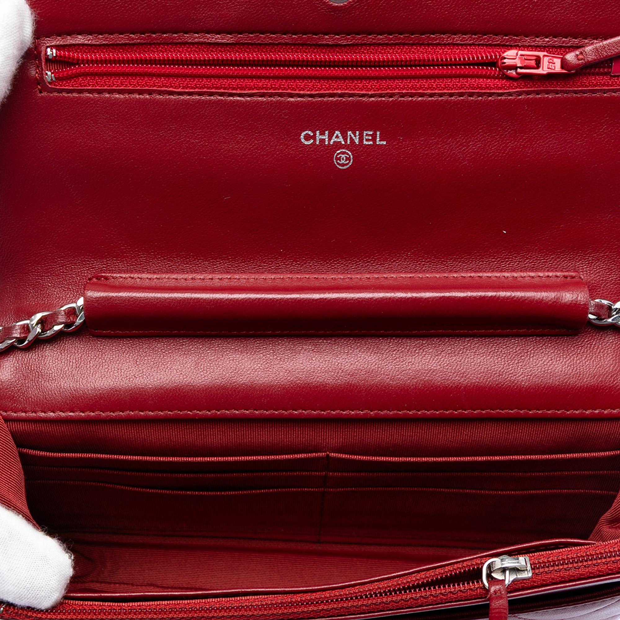 Chanel CC Quilted Lambskin Wallet on Chain
