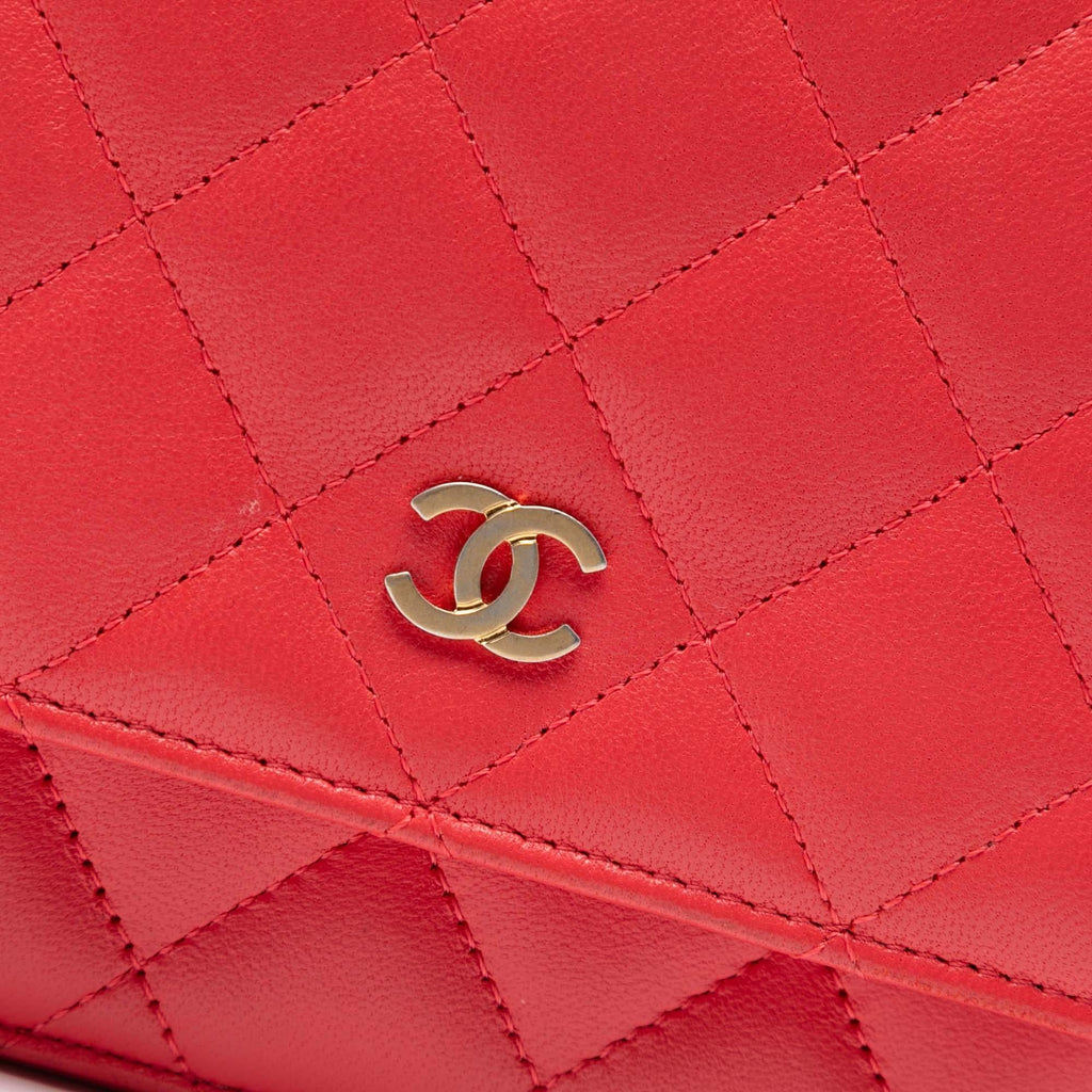 Chanel CC Quilted Lambskin Wallet on Chain
