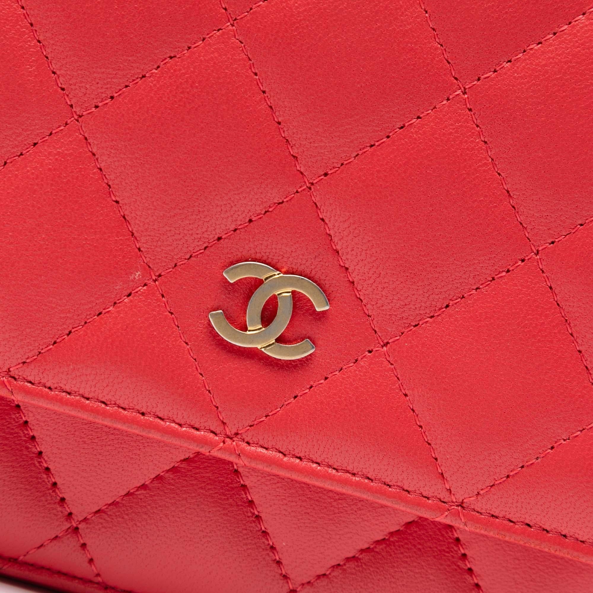 Chanel CC Quilted Lambskin Wallet on Chain