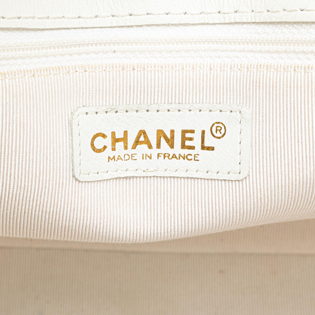 Chanel CC Quilted Lambskin Wild Stitch Tote