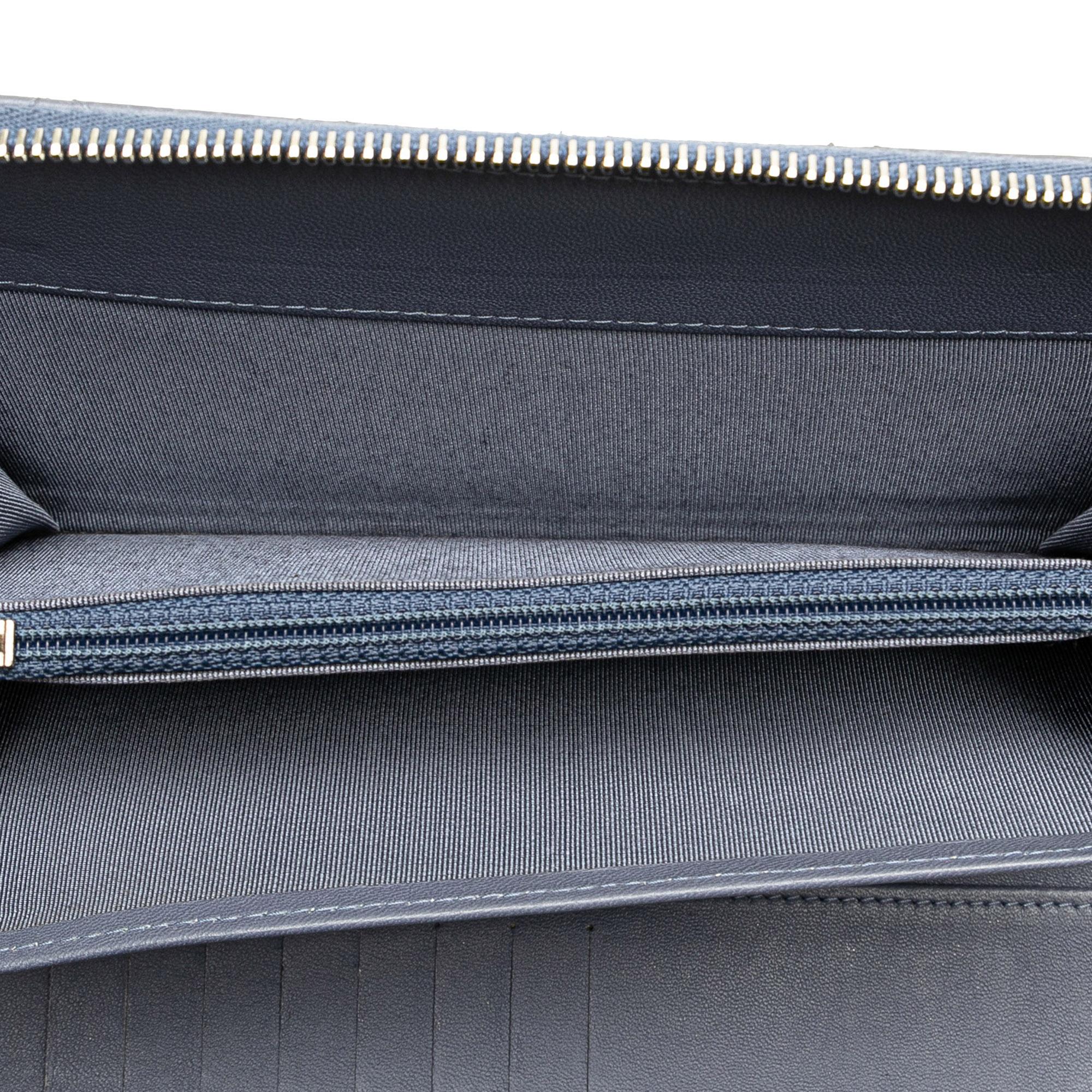 Chanel CC Quilted Lambskin Zip Around Wallet