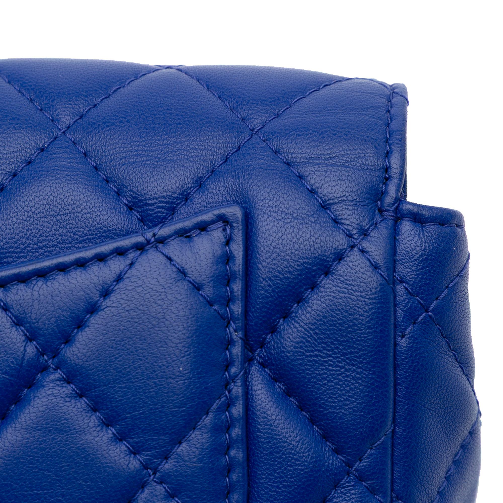 Chanel CC Quilted Lambskin Zip Vanity Flap