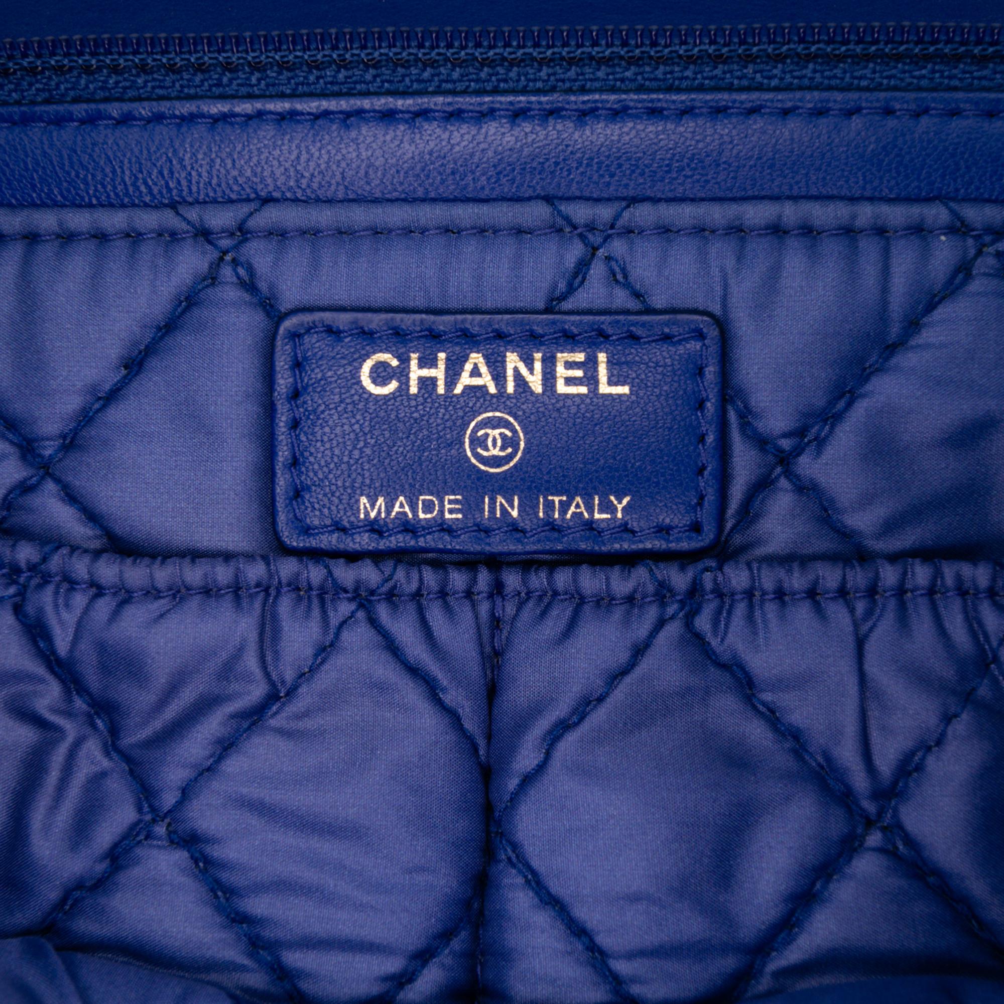 Chanel CC Quilted Lambskin Zip Vanity Flap