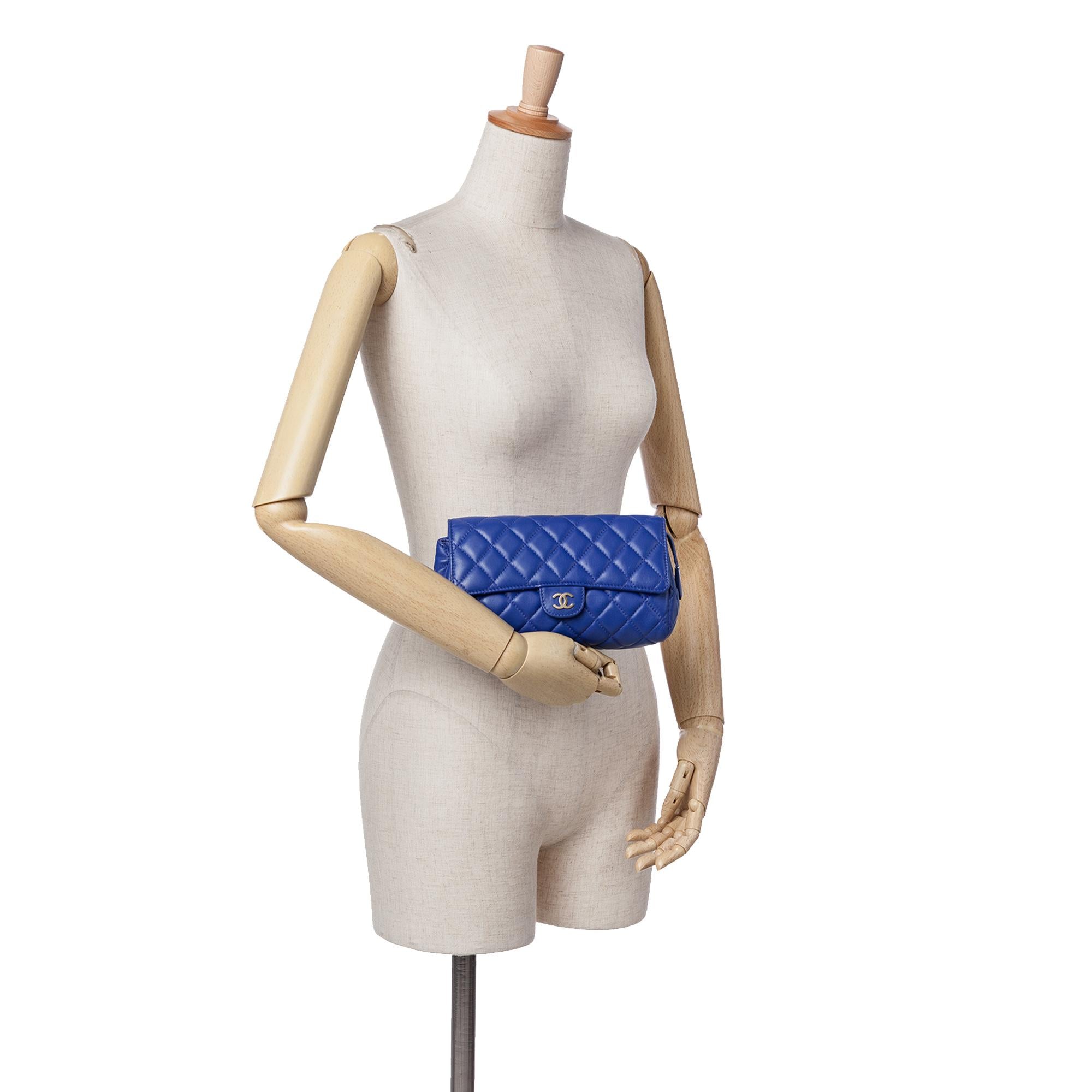 Chanel CC Quilted Lambskin Zip Vanity Flap