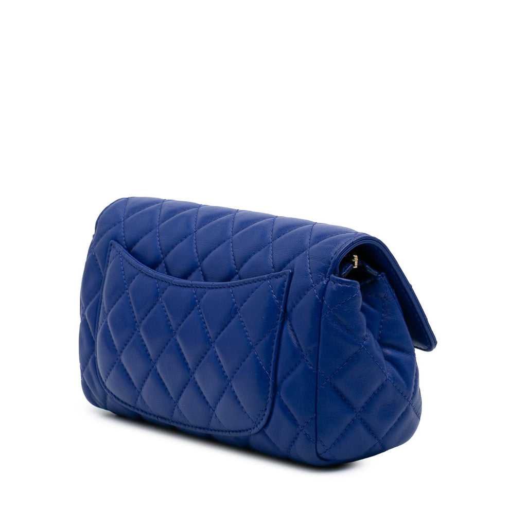 Chanel CC Quilted Lambskin Zip Vanity Flap