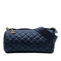 Chanel CC Quilted Nylon Crystal Barrel Crossbody