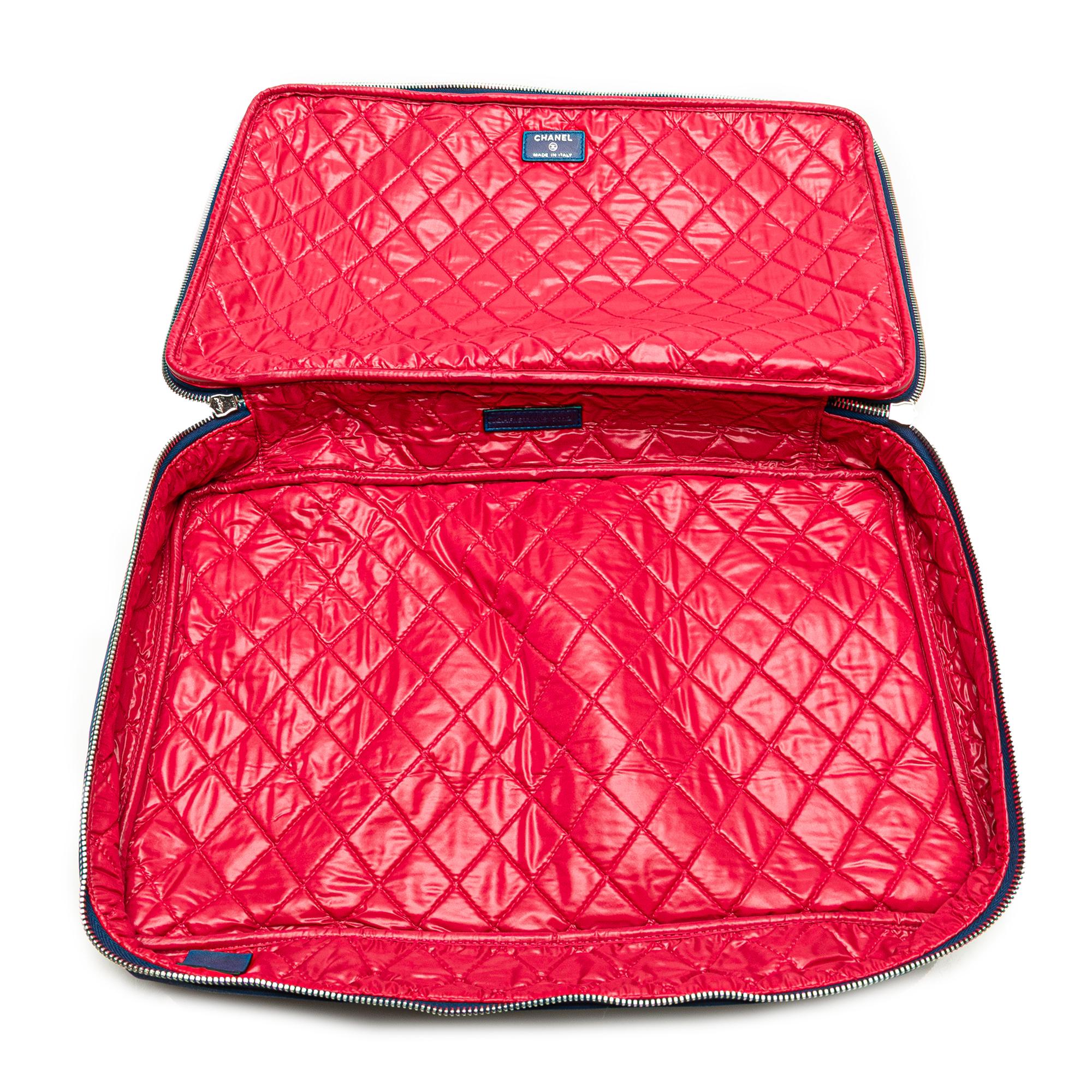 Chanel CC Quilted Nylon Laptop Case
