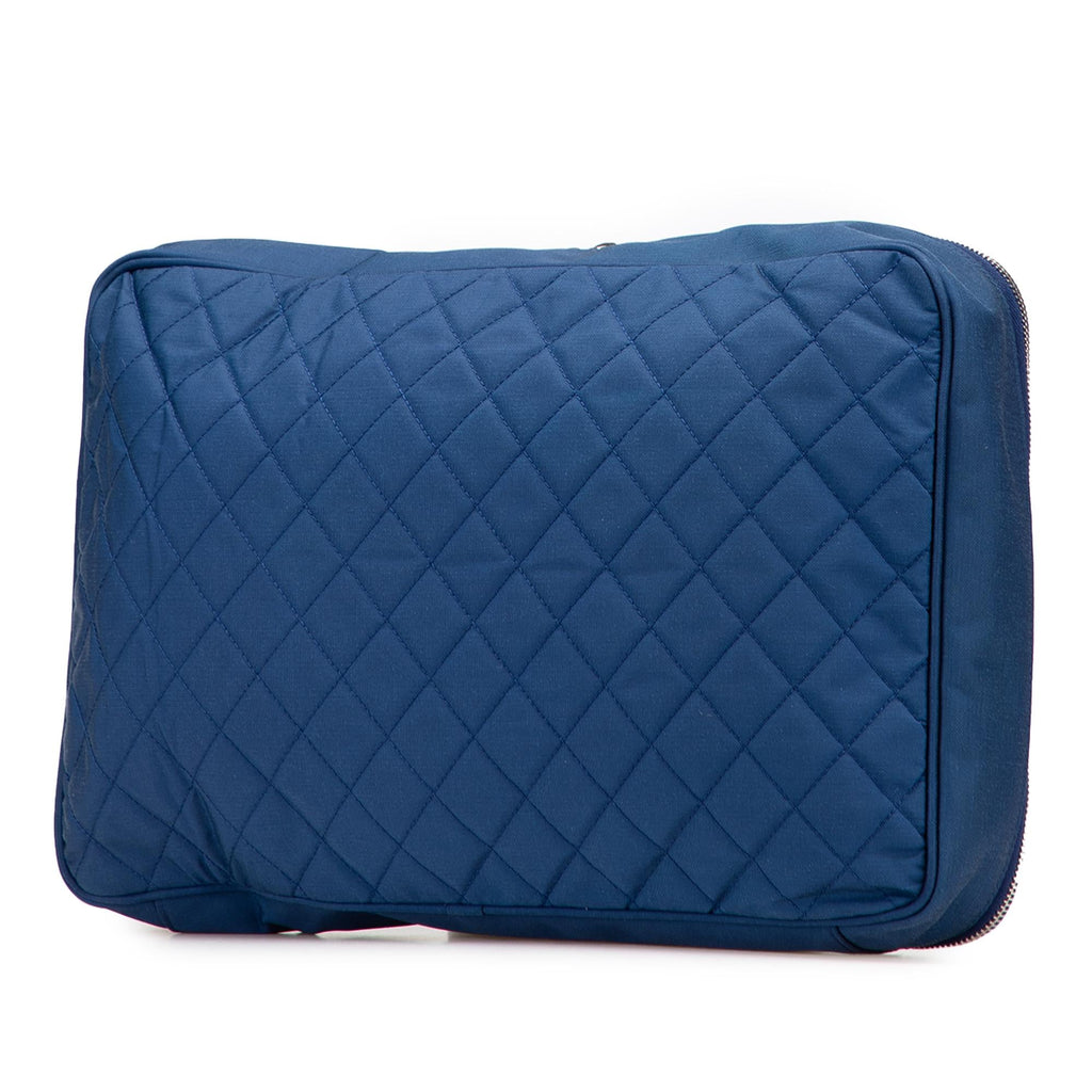 Chanel CC Quilted Nylon Laptop Case