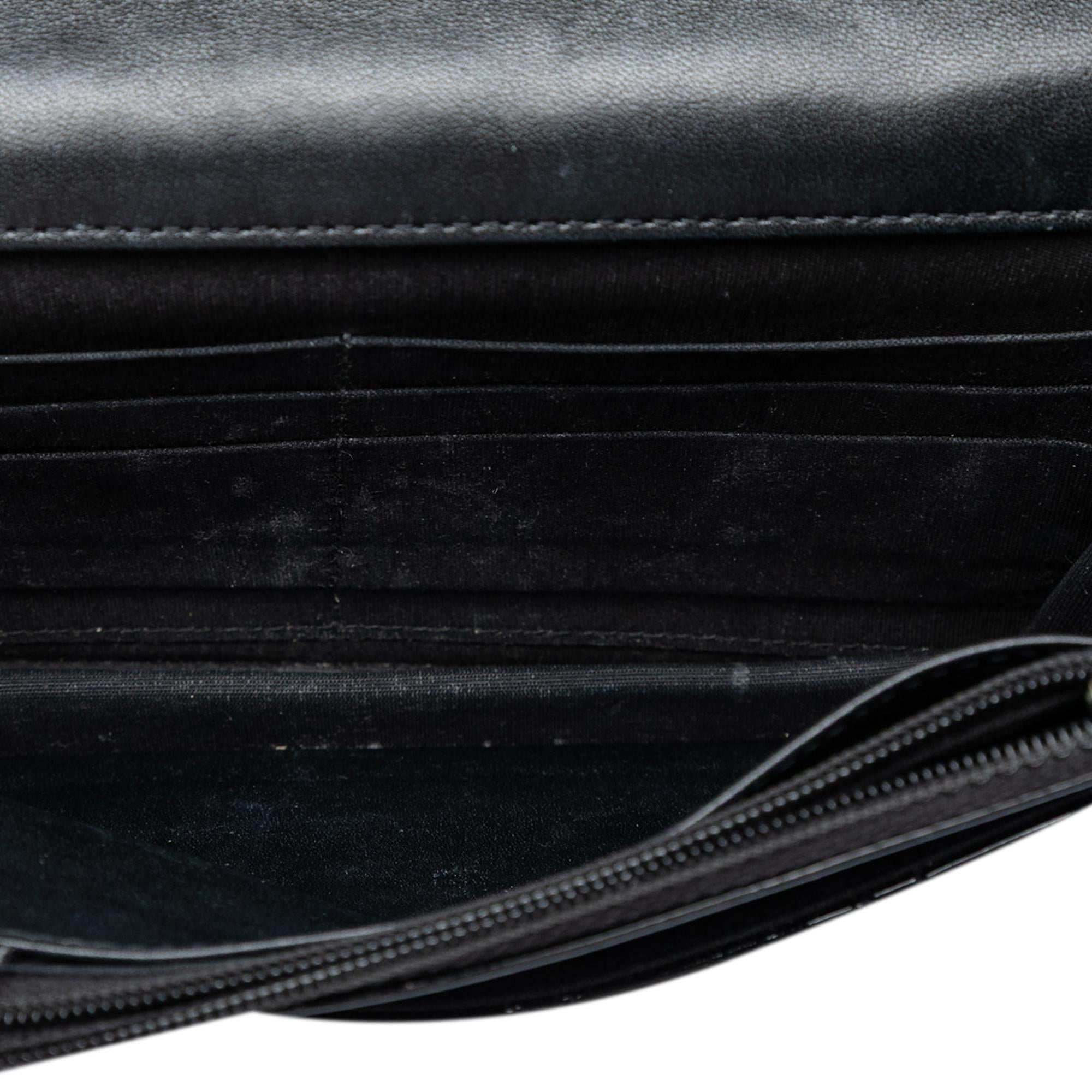 Chanel CC Quilted Patent Brilliant Wallet On Chain