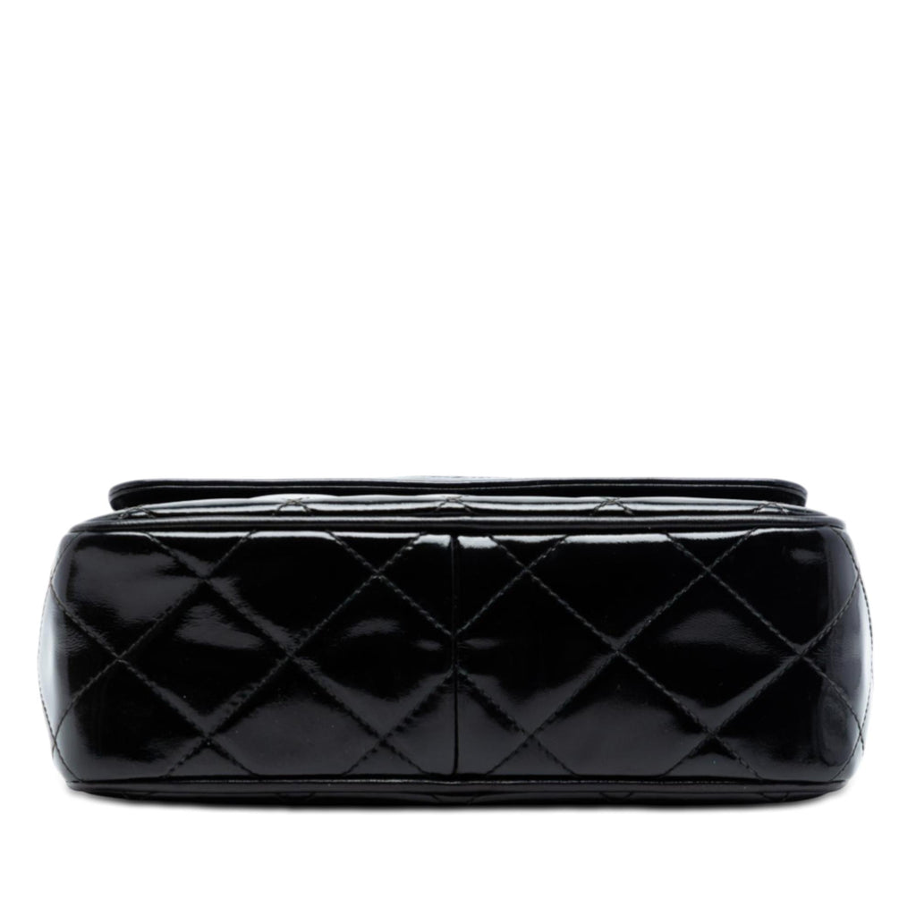 Chanel CC Quilted Patent Camera Bag
