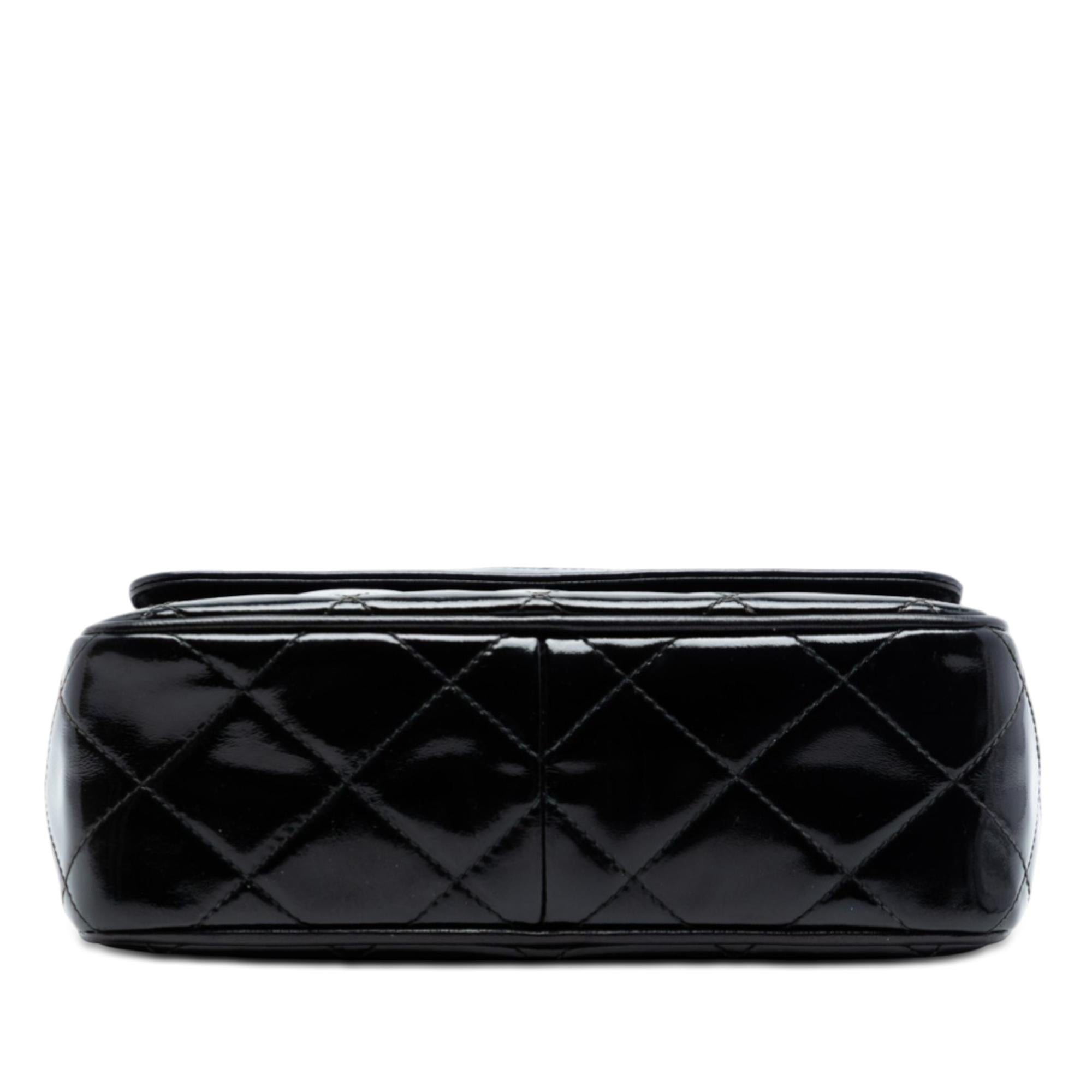Chanel CC Quilted Patent Camera Bag