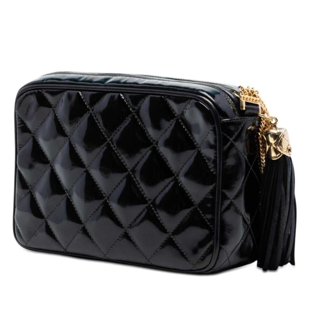 Chanel CC Quilted Patent Camera Bag