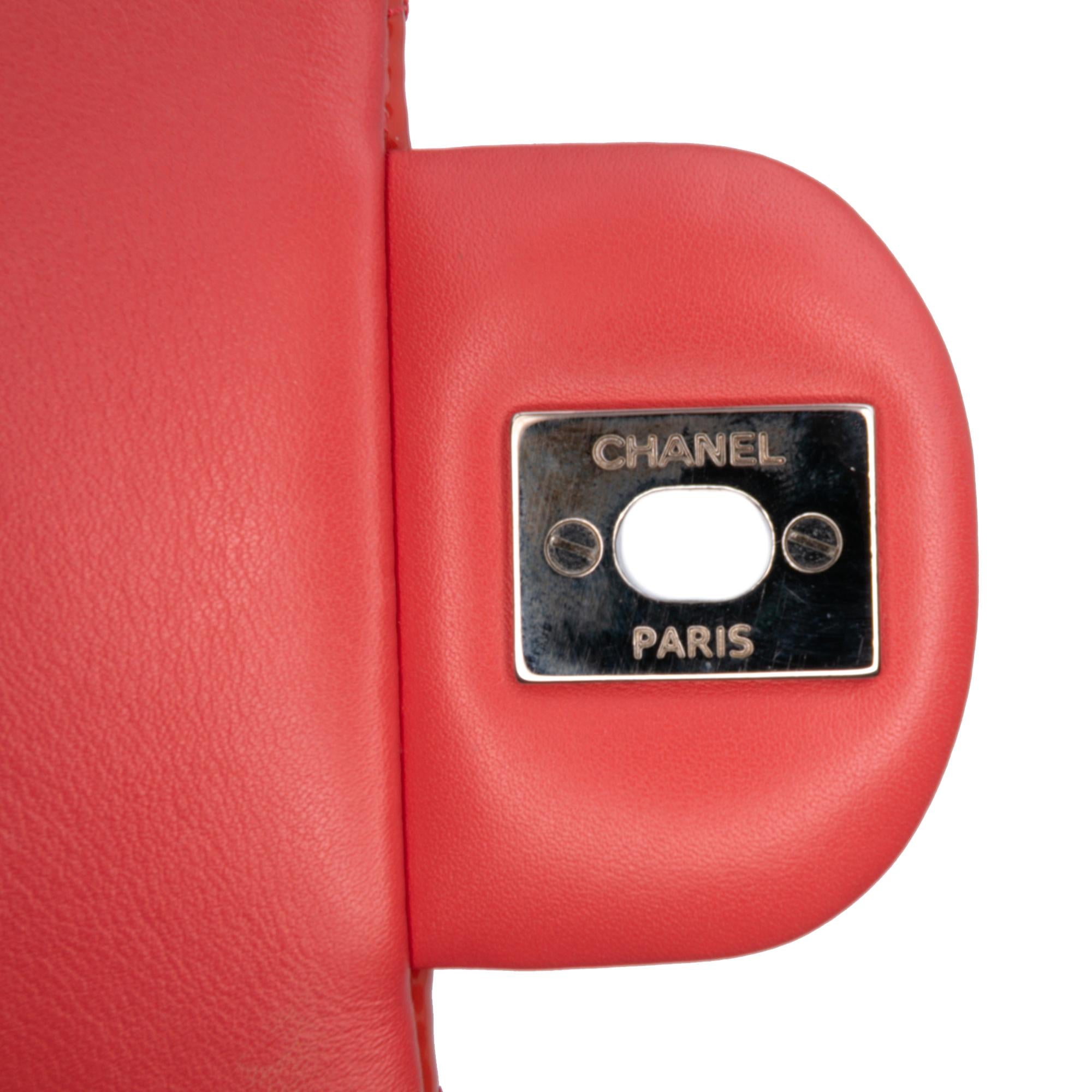 Chanel CC Quilted Patent Clutch with Chain