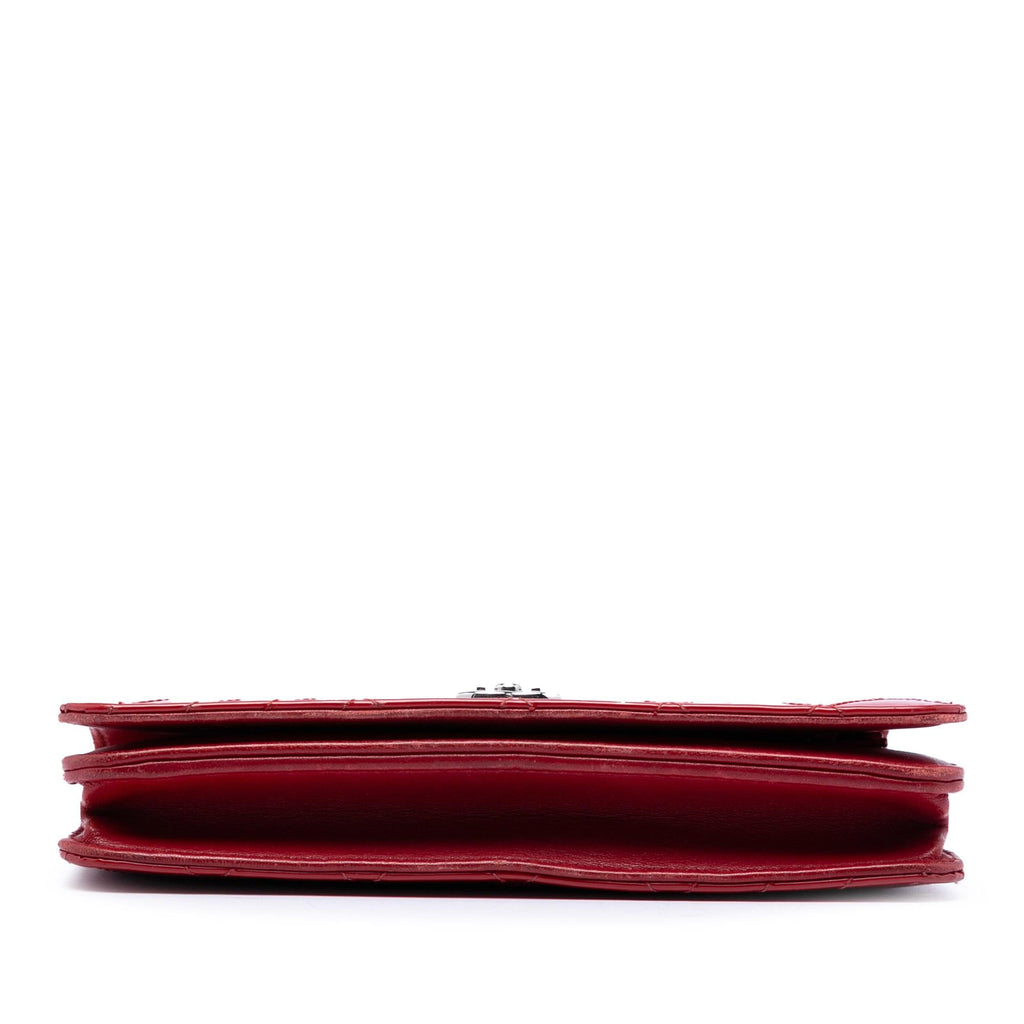 Chanel CC Quilted Patent Coco Boy Wallet On Chain